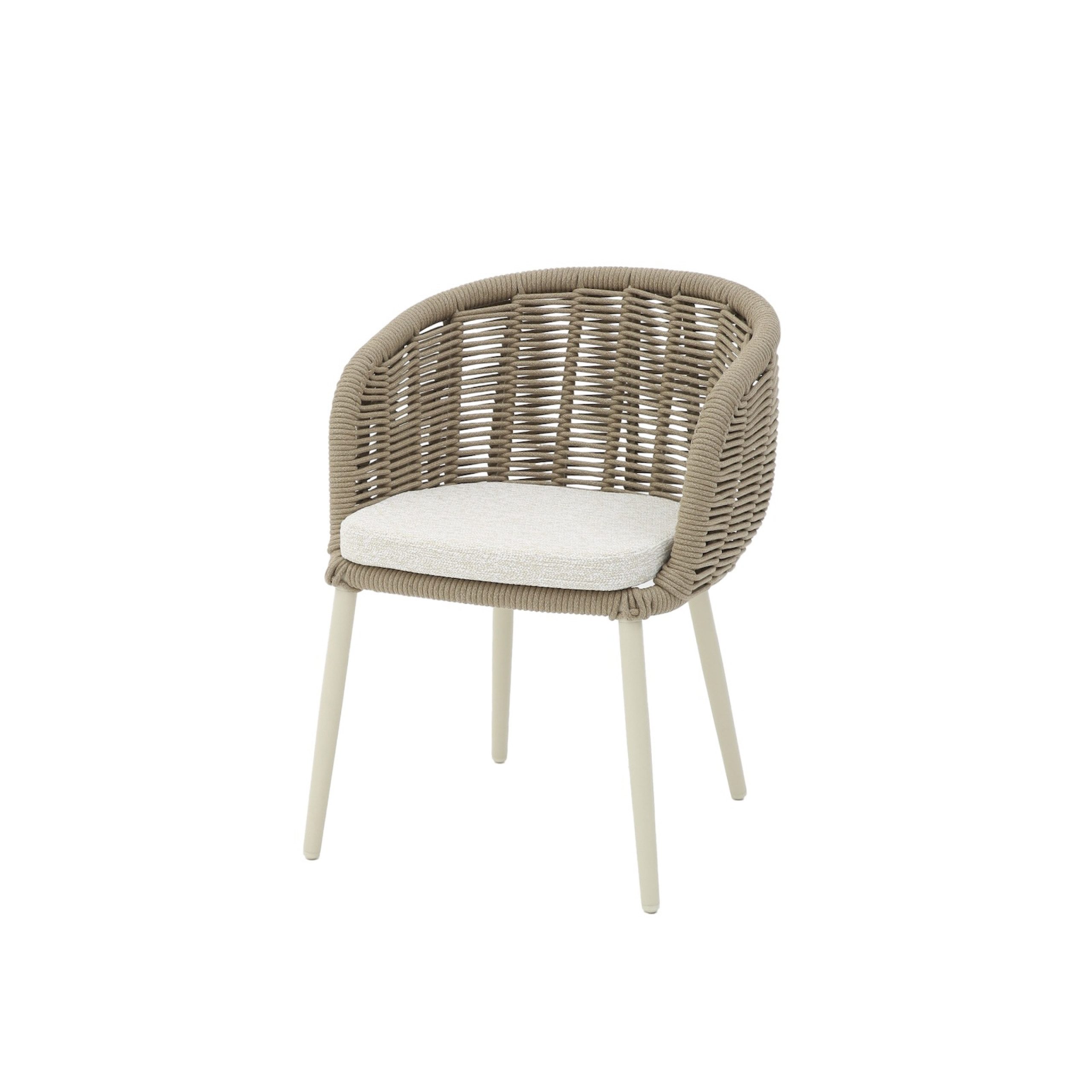 Best Freizeitmöbel Gartenstuhl Best Porto Dinning Крісла Gartenstuhl Gartensessel sand 58,5 x 60,5 x