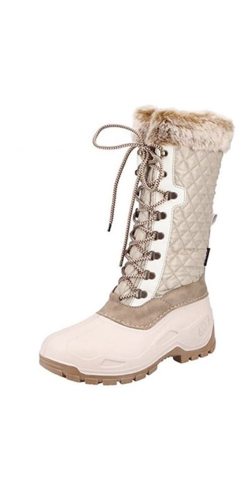 Rieker P9442-60 (Hochschaftstiefel mit Innenfutter) beige Damen Winterstief günstig online kaufen