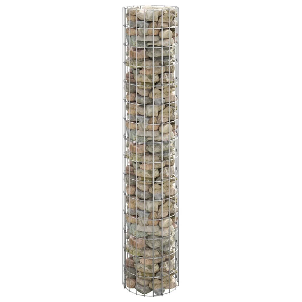 Hochbeet Gabionen-Hochbeet Rund Verzinkter Stahl Ø30x150 cm