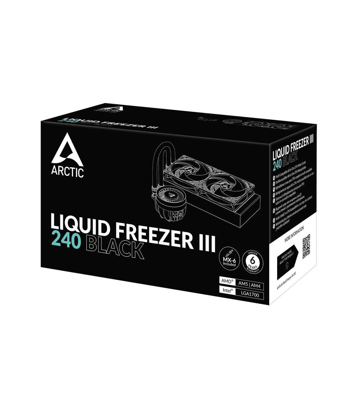 Arctic Wasserkühlung Liquid Freezer III 240 Black 2x120mm Intel/AMD
