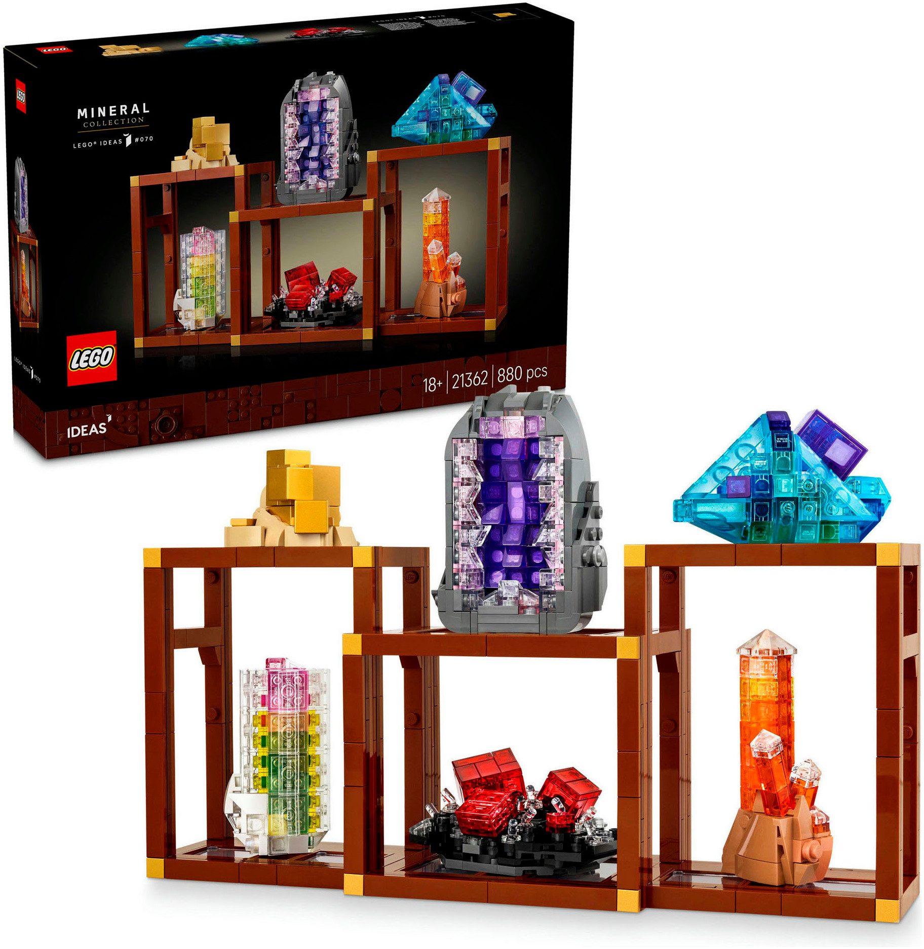 LEGO® Mineraliensammlung (21362), LEGO Ideas Konstruktionsspielsteine, (880 günstig online kaufen