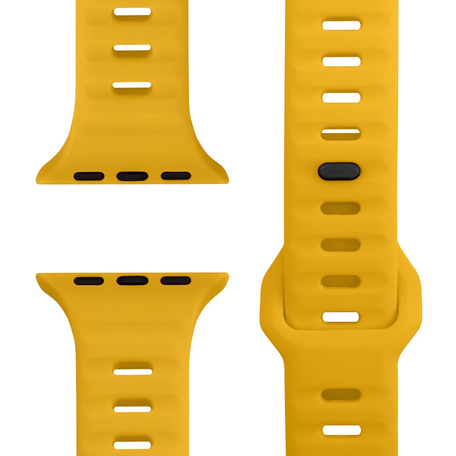 Nalia Smartwatch-Armband Apple Watch 38mm/40/41/42(Serie 10/11), Silikon Ersatzarmband / für Sport Fitness Uhr / Wasserbeständig