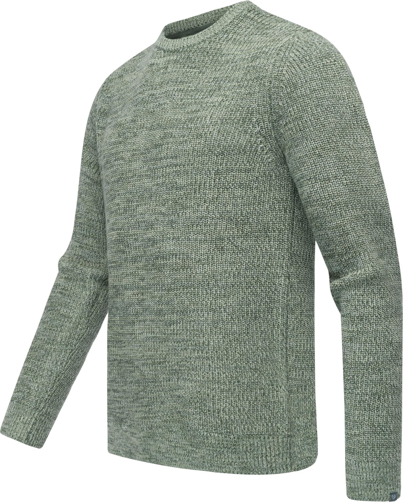 Ragwear Strickpullover Aralt stylischer Herren Sweatpullover mit Rippbündch günstig online kaufen