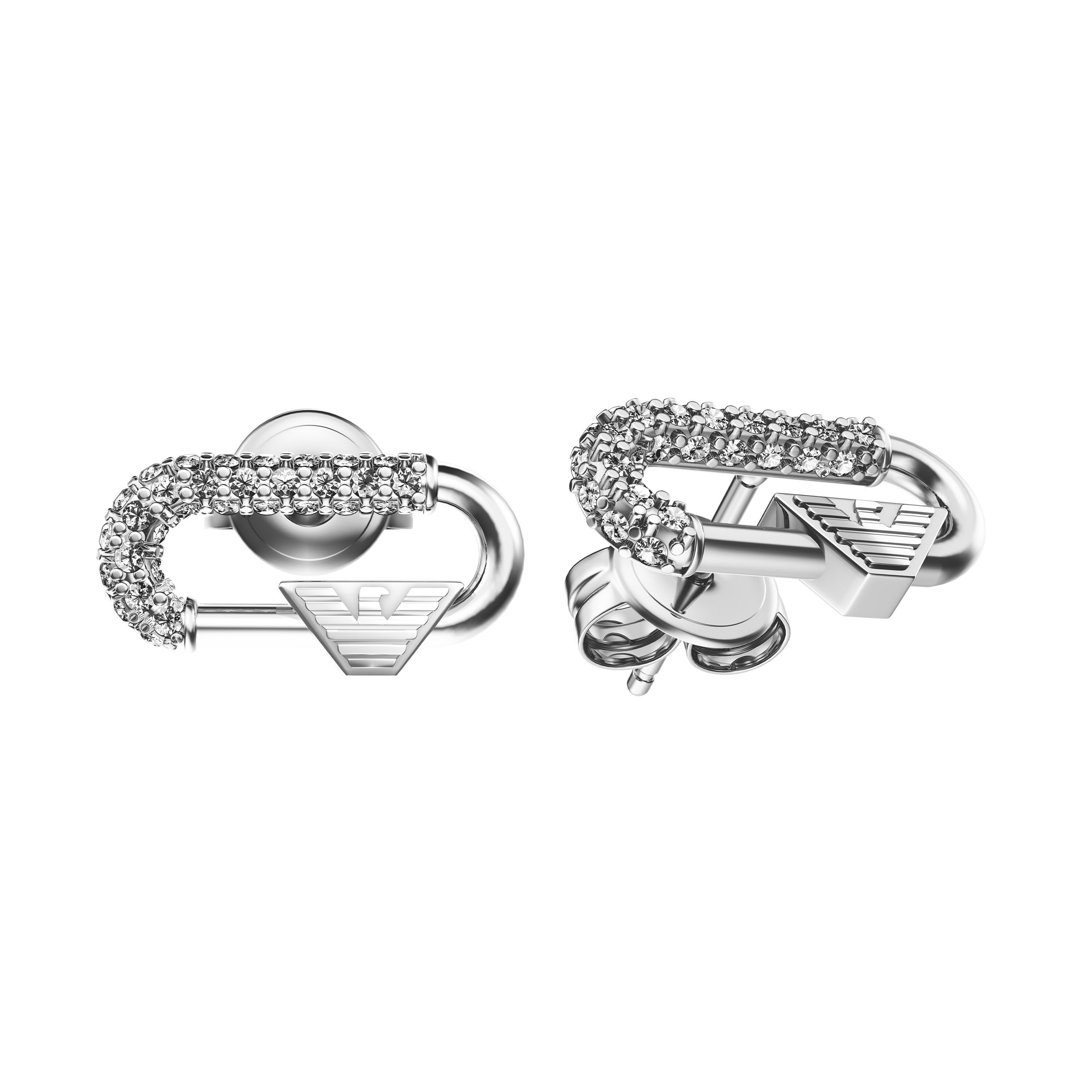 Emporio Armani Paar Ohrstecker, mit Zirkonia (synth)