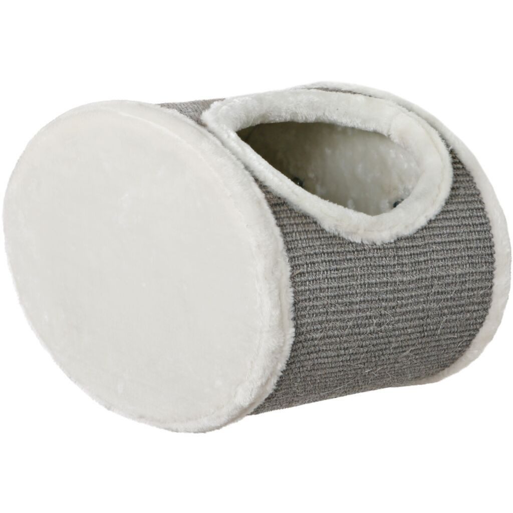 TRIXIE Katzen-Kletterwand Kuschelhöhle zur Wandmontage - weiß/grau - 42 × 29 × 28 cm