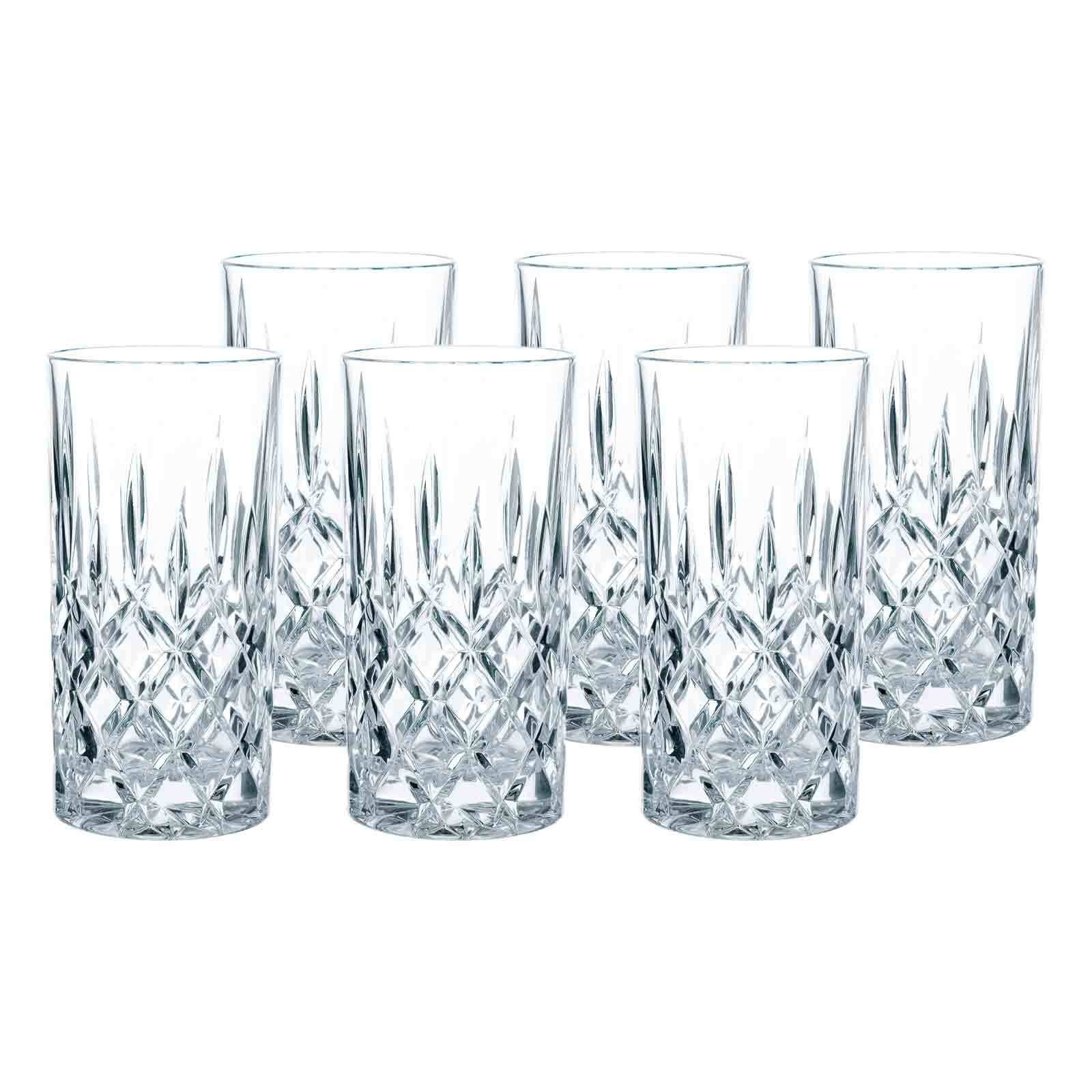 6 Stück Longdrink Glas Longdrinkglas Set  Saftglas Kristallglas 300ml 