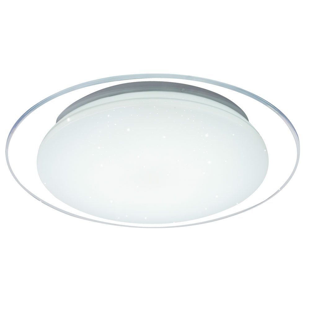 GLOBO LIGHTING LED Deckenleuchte, LED-Leuchtmittel fest verbaut, Kaltweiß, Warmweiß, Neutralweiß, Tageslichtweiß, Farbwechsel, Deckenleuchte Deckenlampe LED Wohnraumleuchte Sterneneffektlampe mit