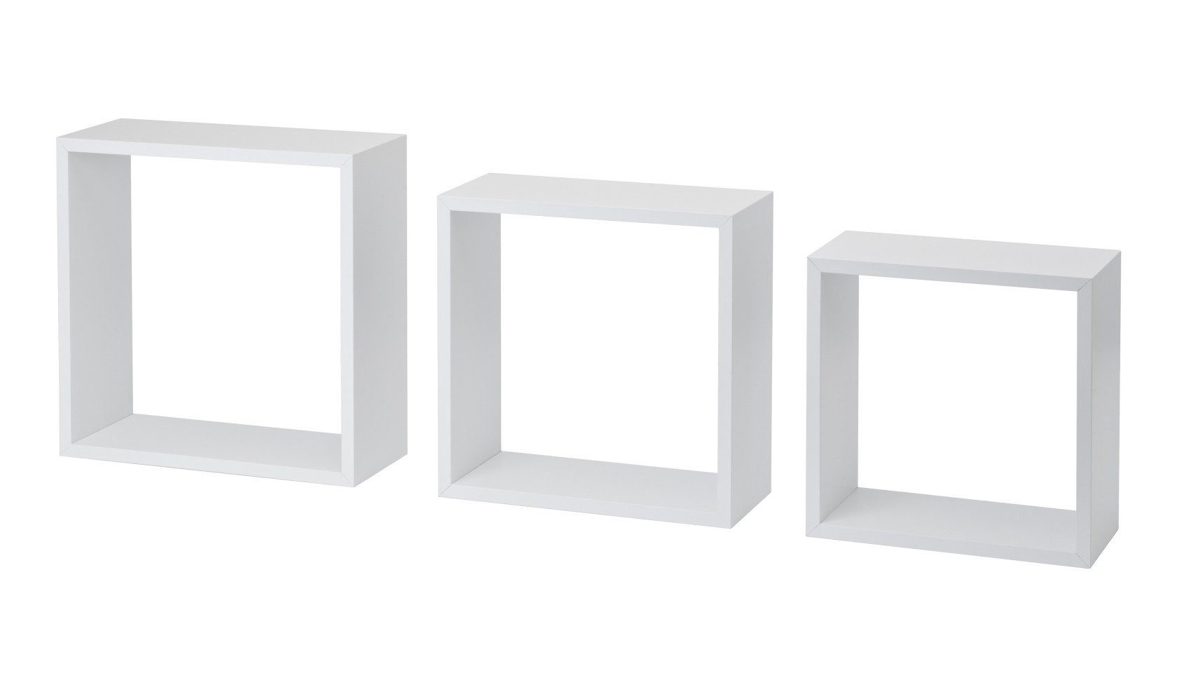 Dolle Wandregal Dolle Würfelregal Frame 30 x 30 cm weiß 3er-Set