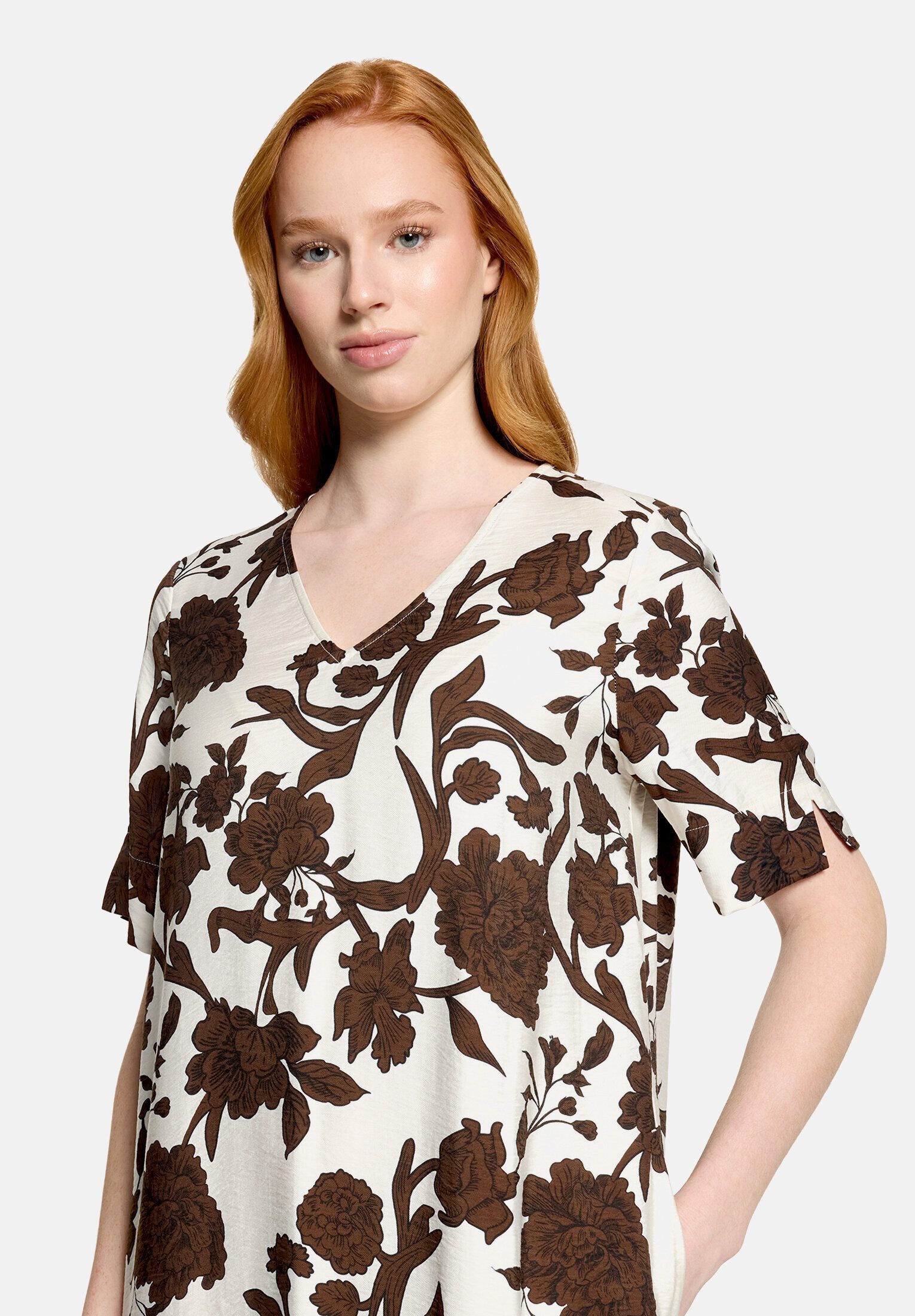 Cartoon Midikleid Damen mit Volant