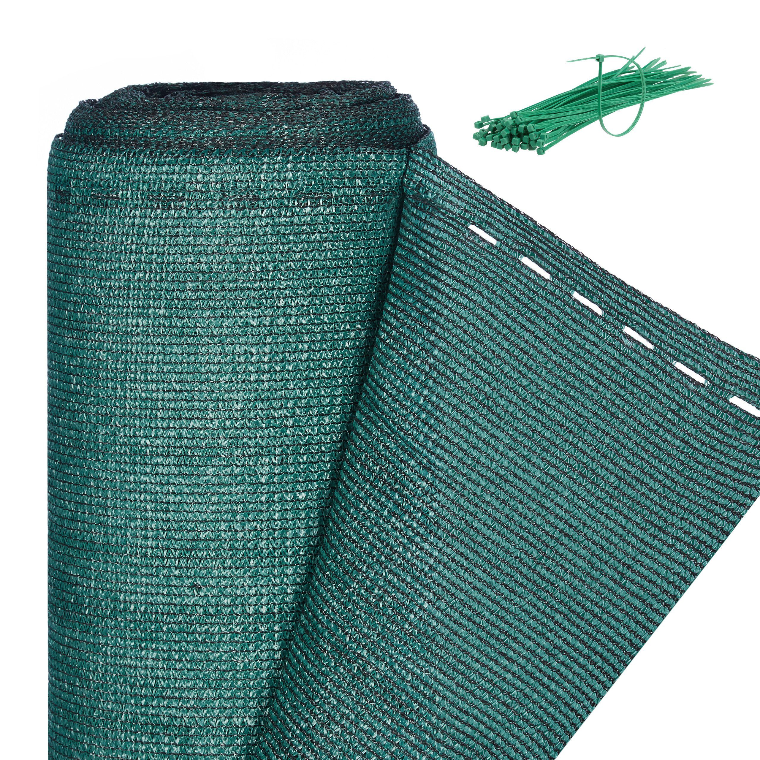 relaxdays Blende Zaunblende grün 1,20m, 1,2 günstig online kaufen