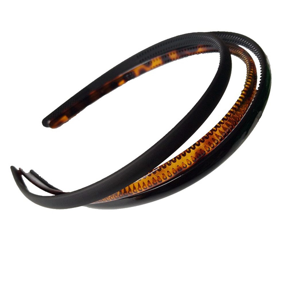Coonoor Haarband Stirnbänder mit Zähnen,8mm Breite Stirnbänder, 3-tlg.
