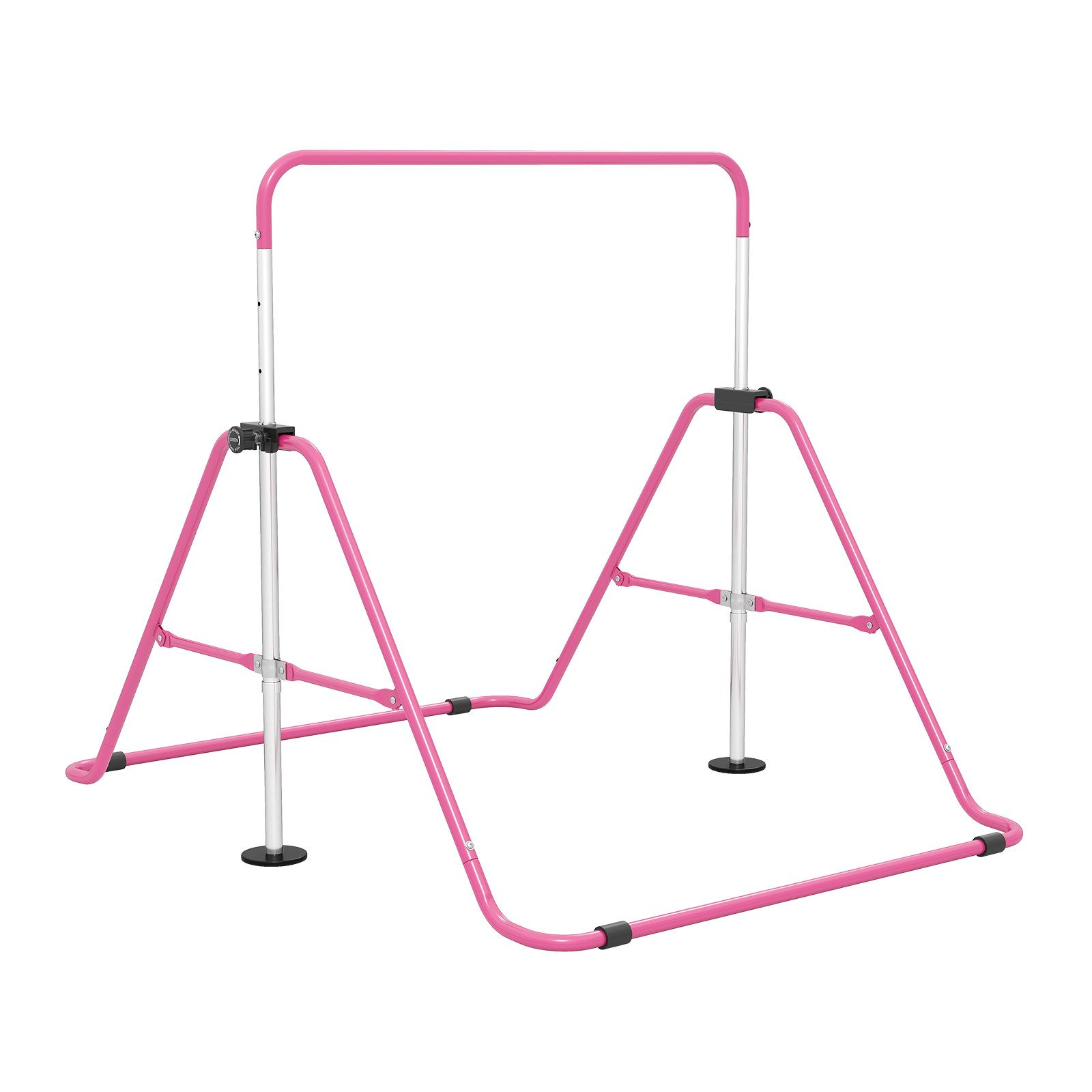 COSTWAY Turnreck, Klappbare Gymnastikstange mit rutschfester Basis