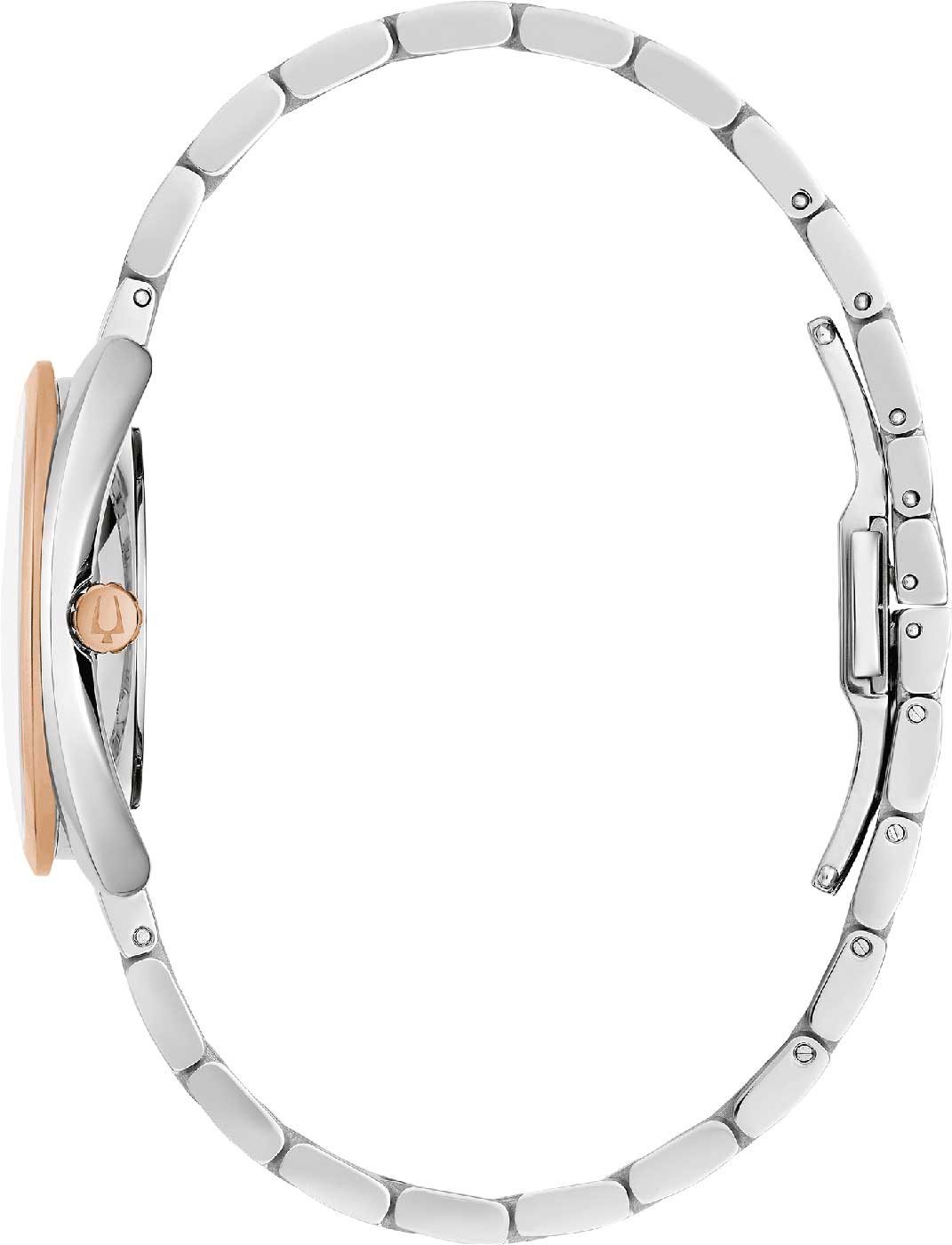 Bulova Quarzuhr Klassik Damenuhr 35mm - Bulova Modell: 98P219