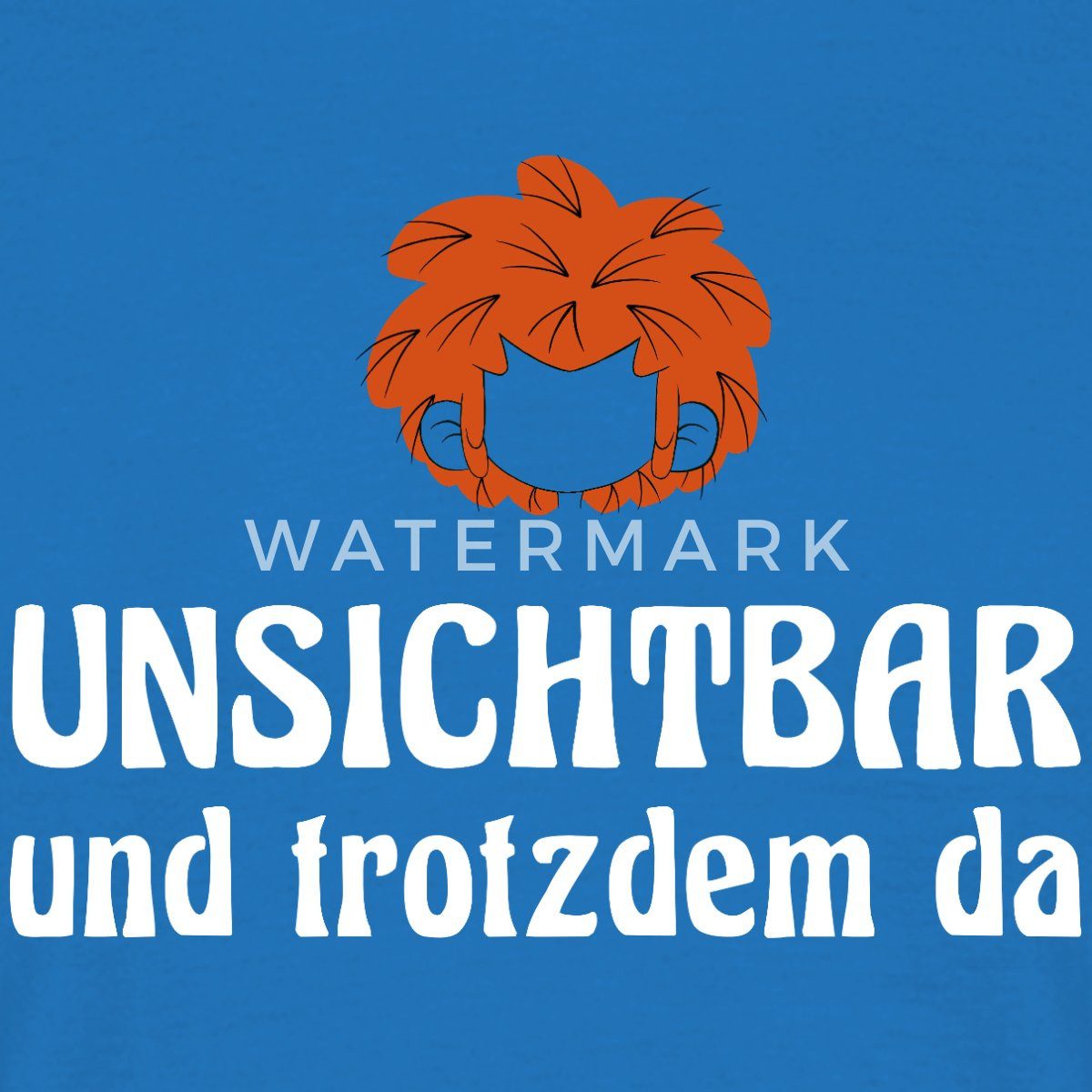 Spreadshirt T-Shirt Pumuckl Mit Spruch Unsichtbar Und Trotzdem Da Männer T- günstig online kaufen