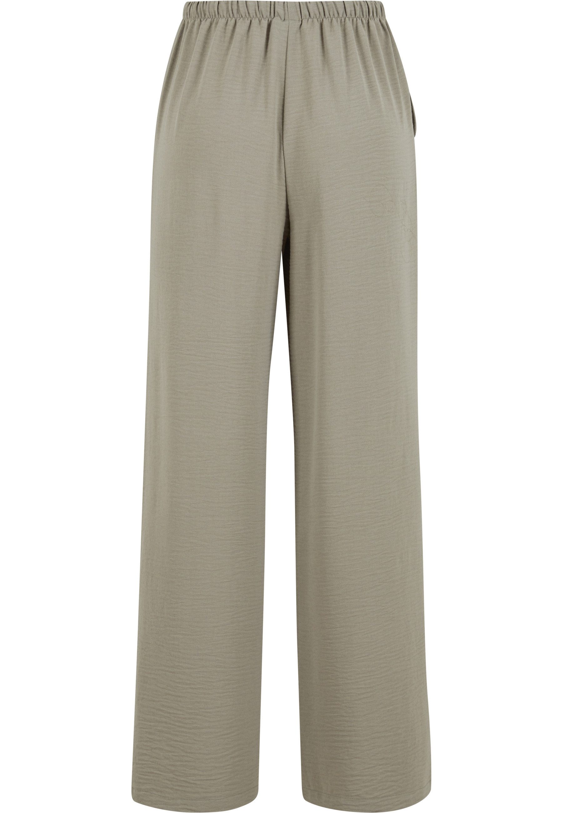 URBAN CLASSICS Stoffhose Urban Classics Ladies Structured Wideleg Pants (1-tlg)