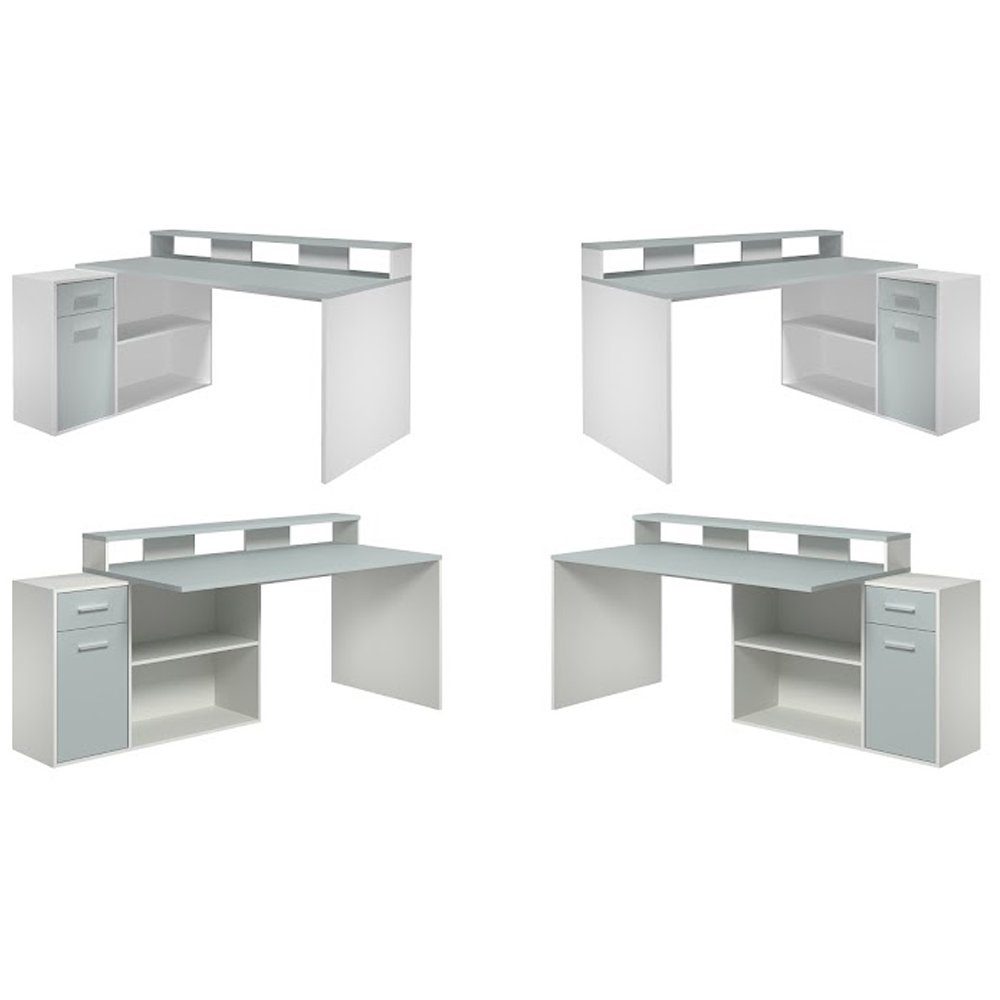 trendteam Gamingtisch, Schreibtisch Gamingschreibtisch Büromöbel 160 - 200 x 92 x 115 cm