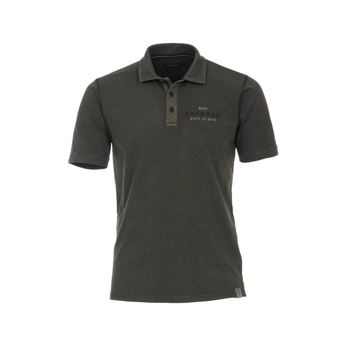 CASAMODA (1-tlg) Dunkelgrün regular grün fit Poloshirt