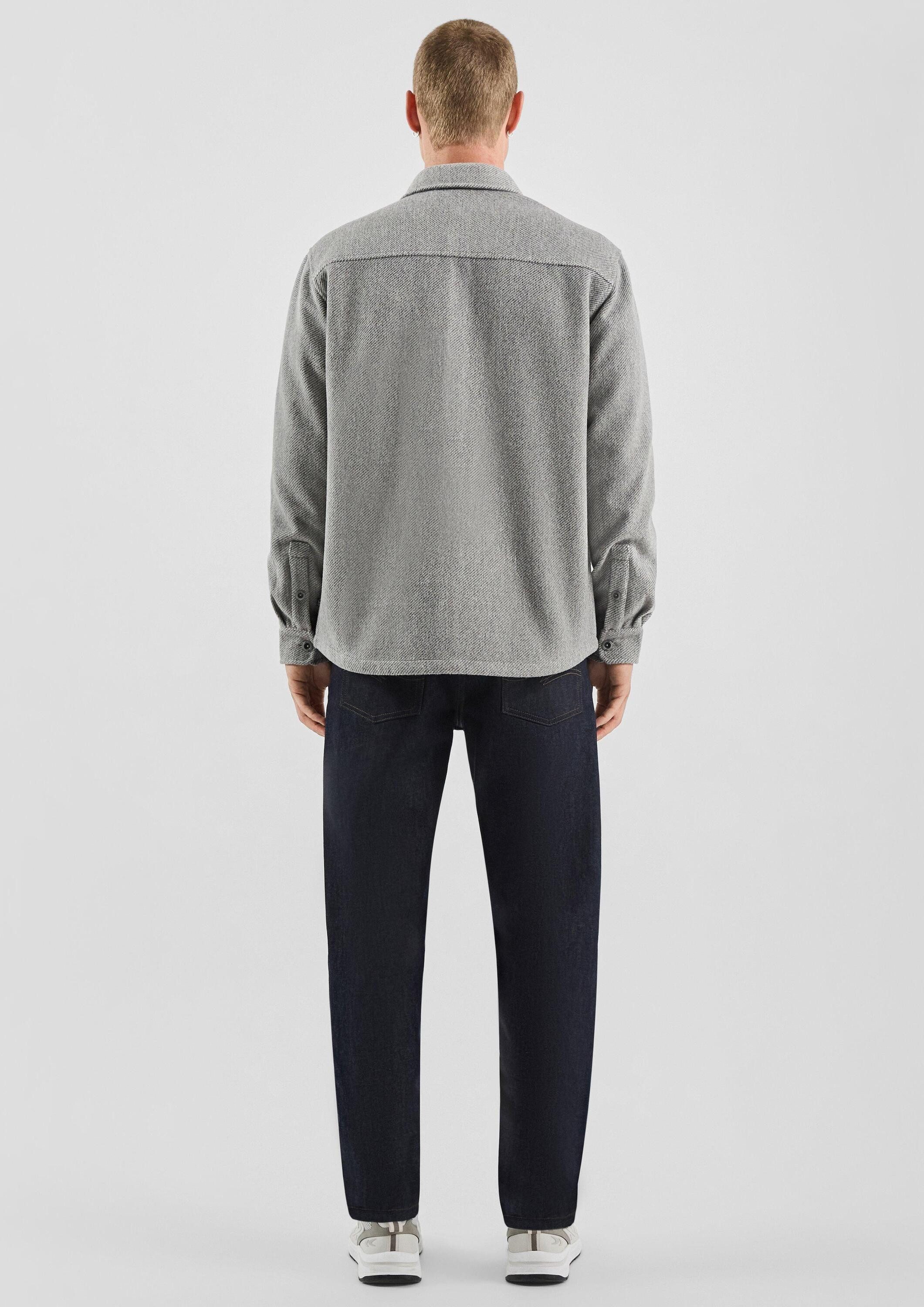QS Hemdjacke Hemd Relaxed Fit: Overshirt