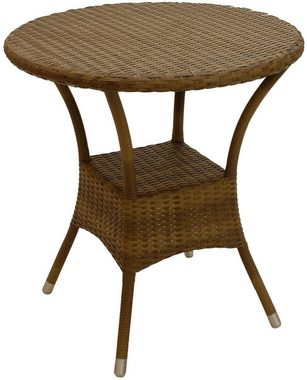 Krines Home Sitzgruppe Hochwertiges Gartenset Amalfi aus haltbarem Poly-Rattan mit Polster, (3-tlg), Stabile Outdoor Lounge