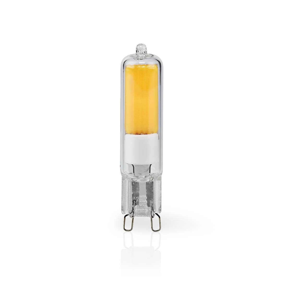Nedis Smarte LED-Leuchte LBG9CL2, Matte Oberfläche für eine gleichmäßige Lichtverteilung, Warmweiss, G9-Fassung, warmweißes Licht, energieeffizient für Zuhause