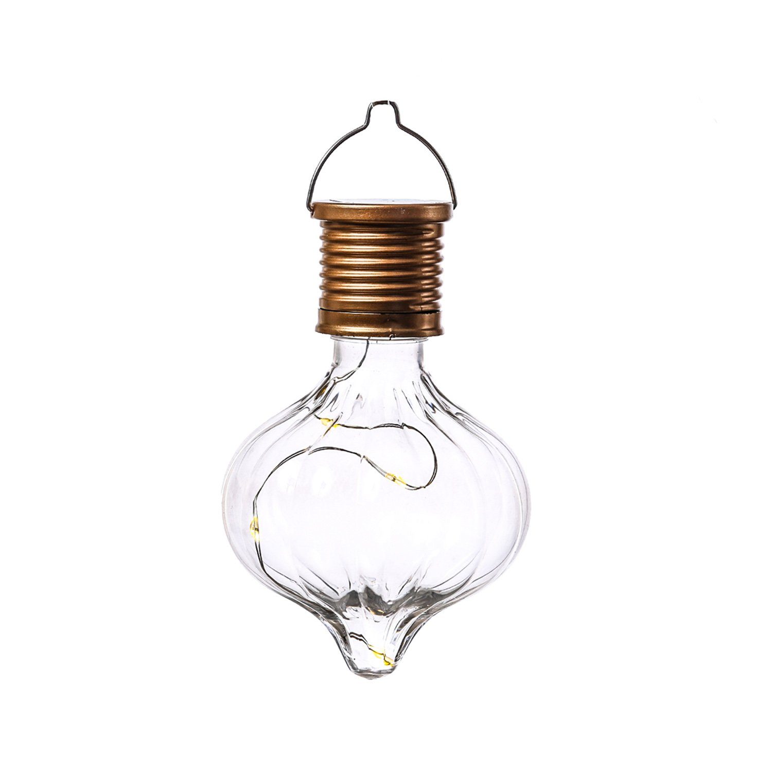MARELIDA LED Solarleuchte LED Solar Glühbirnen Kugelleuchte für Garten Terrasse Balkon 4 Stück, LED Classic, warmweiß (2100K bis 3000K)