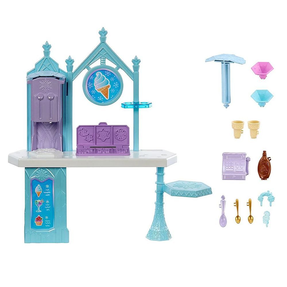 Disney Frozen Anziehpuppe Eiscreme-Stand mit Elsa & Olaf Disney Eiskönigin Frozen Mattel