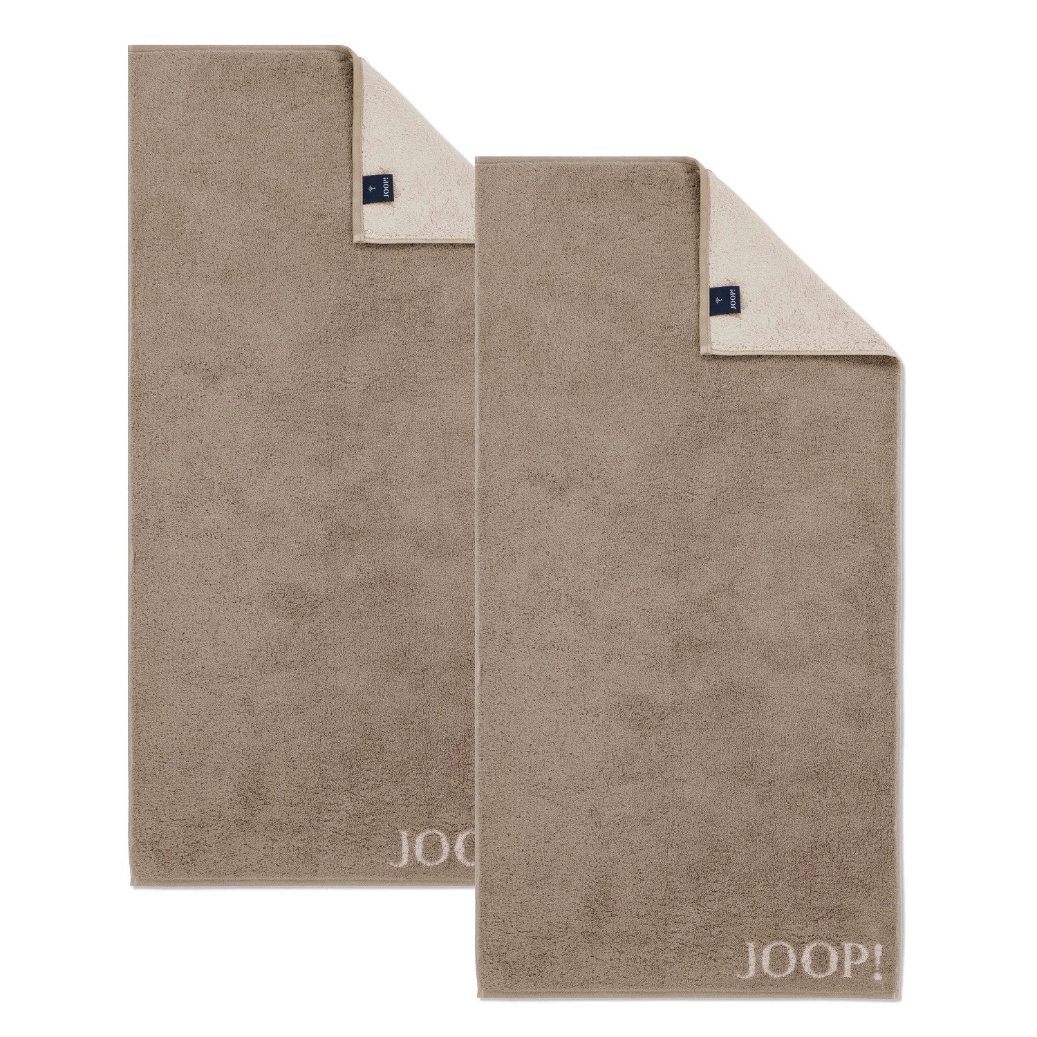 JOOP! Handtuch 2 Stück Joop! Handtuch Classic 1720-30 sand 50x100, Walkfrottier (2-St), Baumwolle