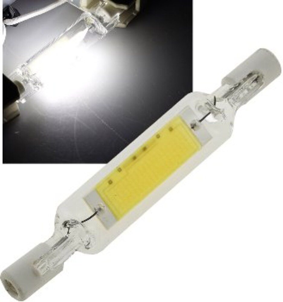LED-Leuchtmittel R7s, 5W, 4200K, 510lm, neutralweiß, ø20mm