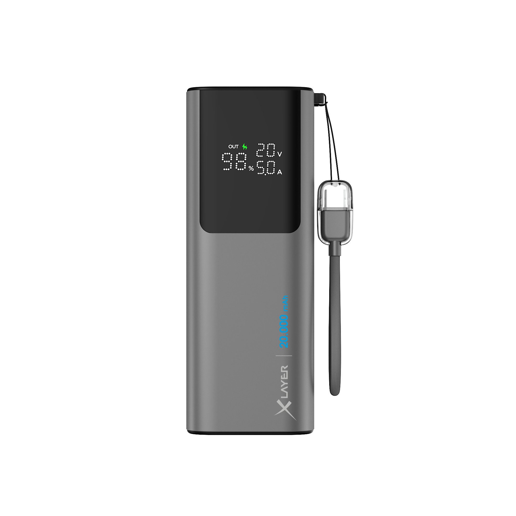XLAYER Powerbank HyperCharge 160W 20.000 mAh USB C PD für Notebook Smartphone Powerbank