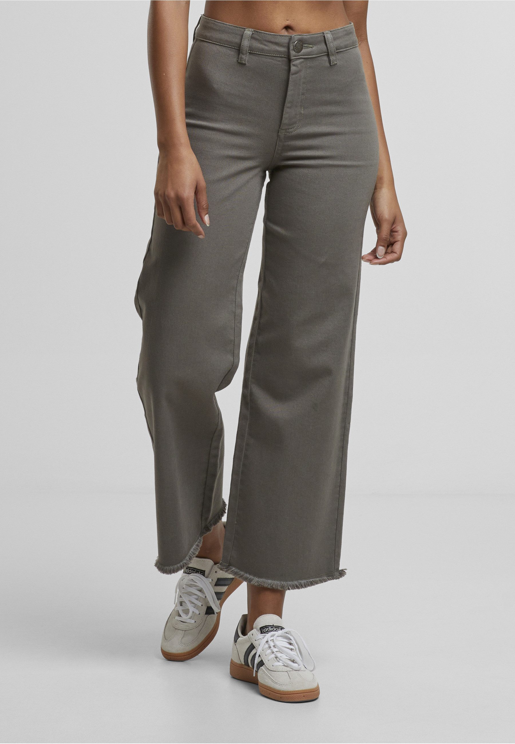 URBAN CLASSICS Bequeme Jeans Urban Classics Ladies Relaxed Straight Fit Denim