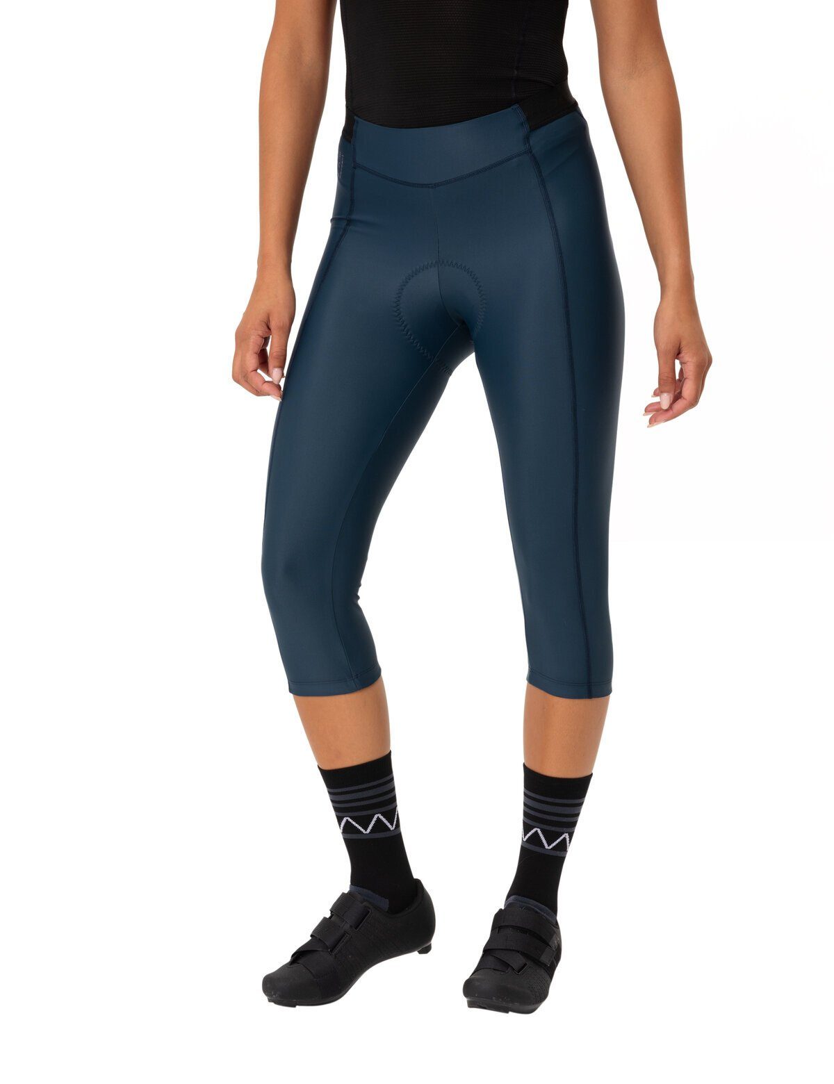 VAUDE Funktionshose Women's Posta 3/4 Tights (1-tlg) atmungsaktive und schnelltrocknende Radhose