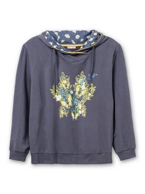 sheego by Joe Browns Kapuzensweatshirt Große Größen mit floralem Frontdruck