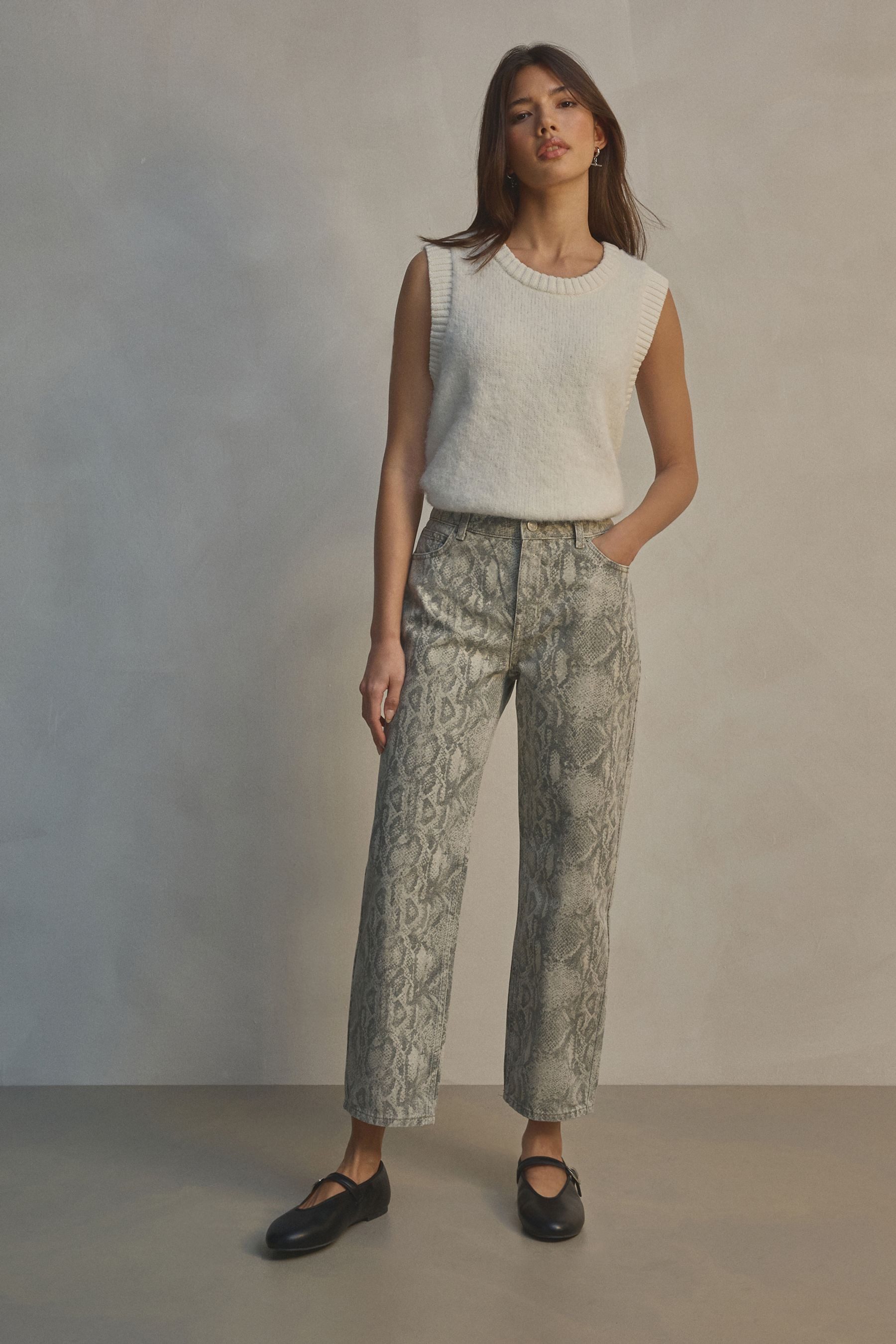 Next Straight-Jeans Jeans mit geradem Beinschnitt, Straight Fit (1-tlg)