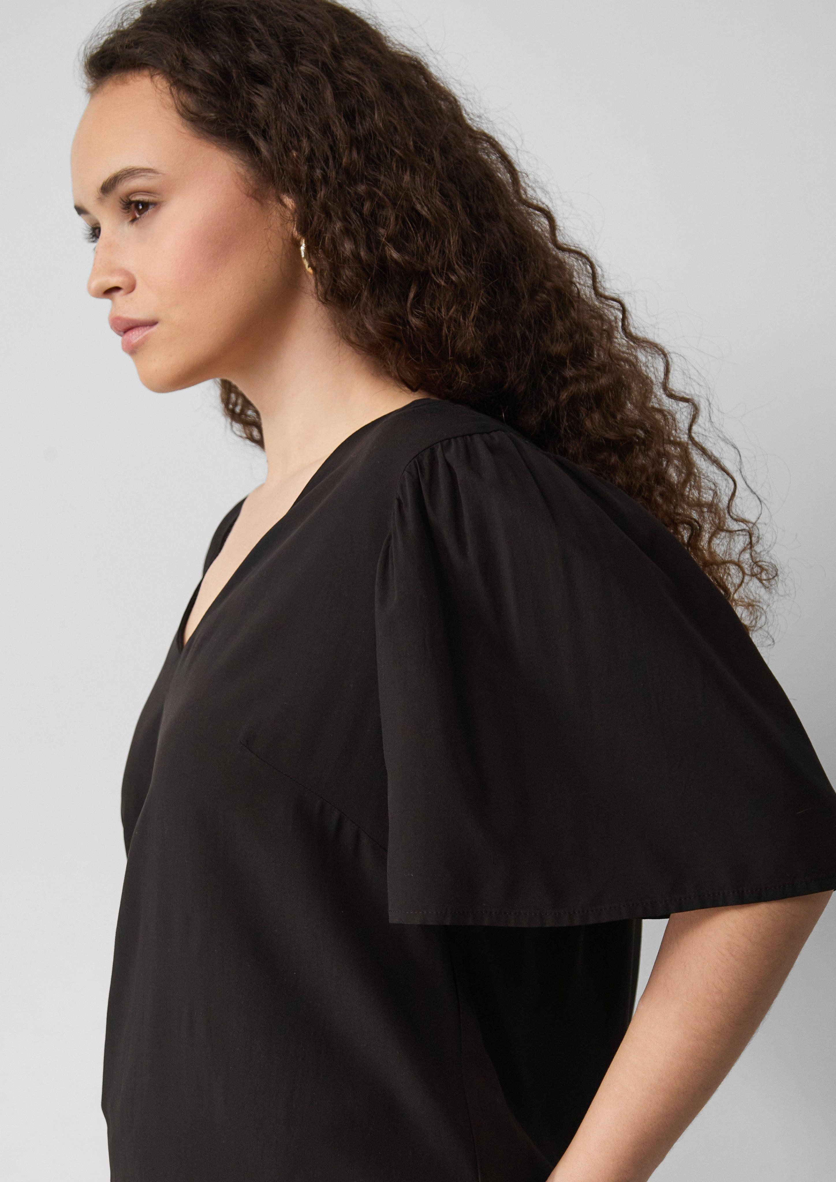 QS Langarmbluse Bluse mit Puffärmeln günstig online kaufen