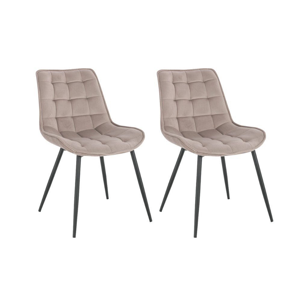 HOME DELUXE Esszimmerstuhl Polsterstuhl 2er - günstig online kaufen