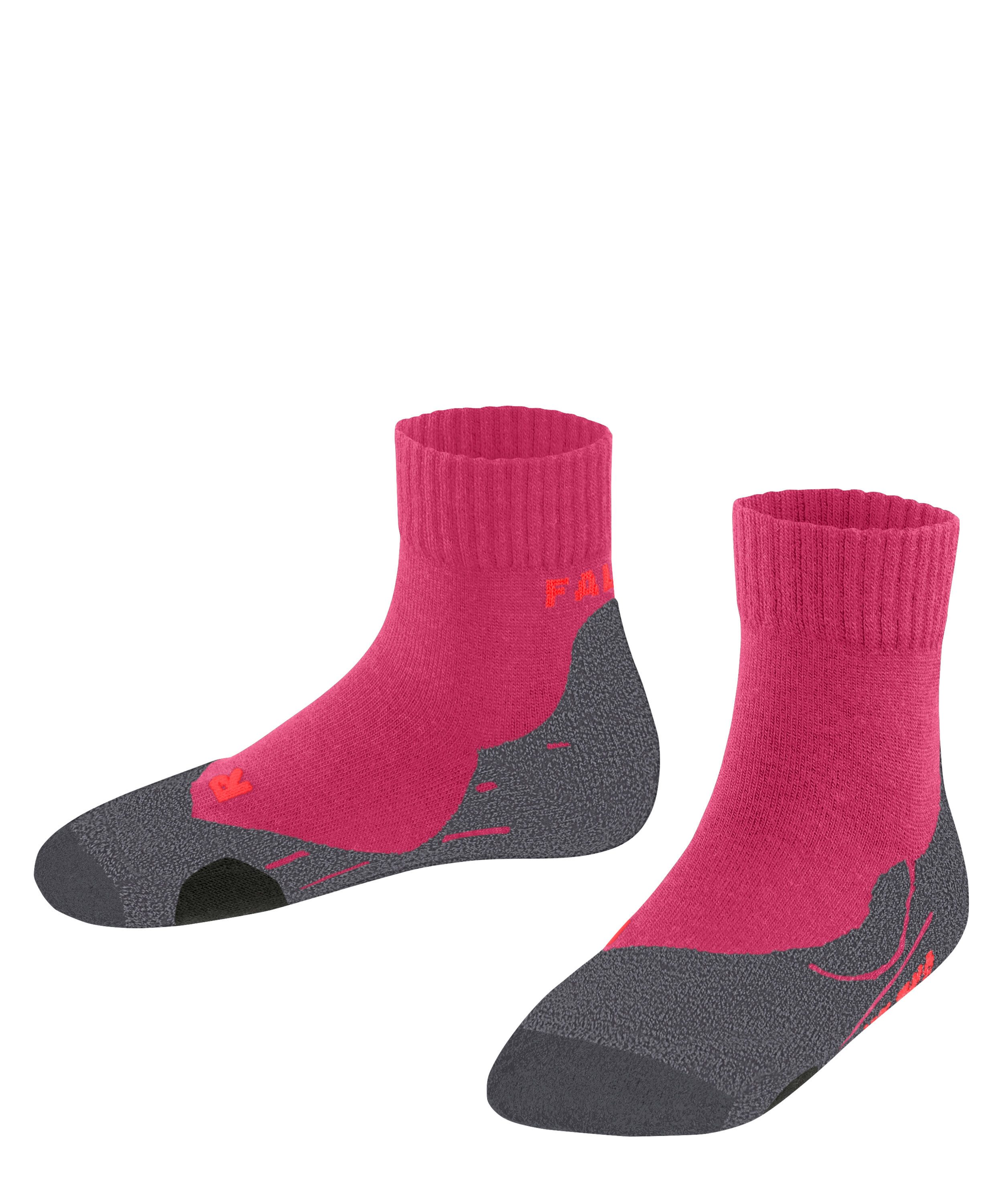 FALKE Wandersocken TK2 Short Kinder, mit mittelstarker Polsterung, aus Merinowoll-Mix, atmungsaktiv