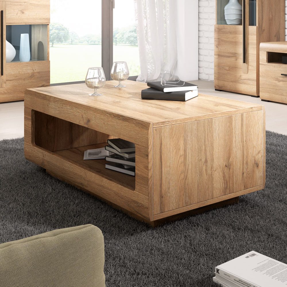 Lomadox Couchtisch TURDA-83, Eiche Grandson Nb. moderner Stil mit offenem F günstig online kaufen