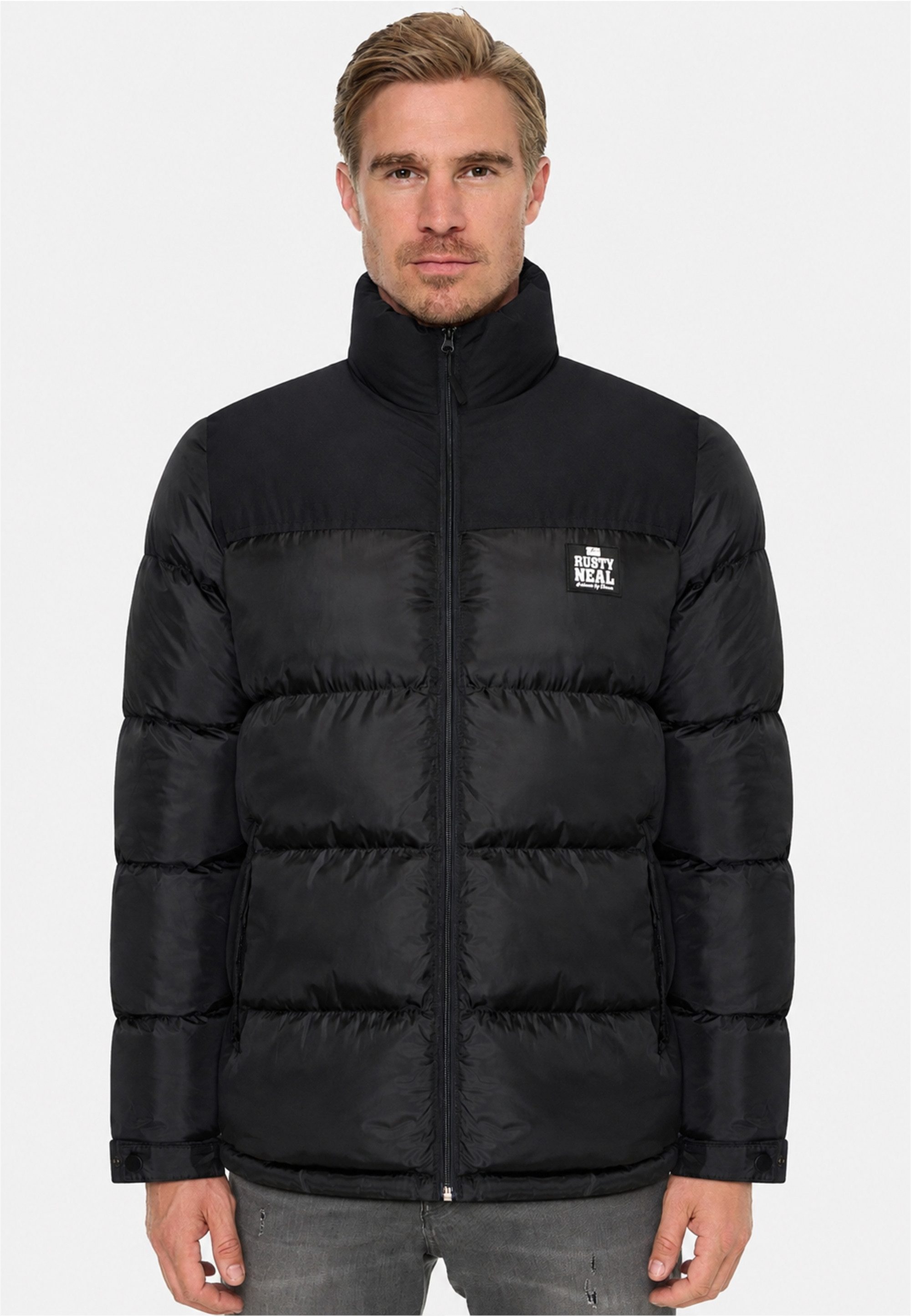 Rusty Neal Steppjacke Colorblock im kuscheligen Design