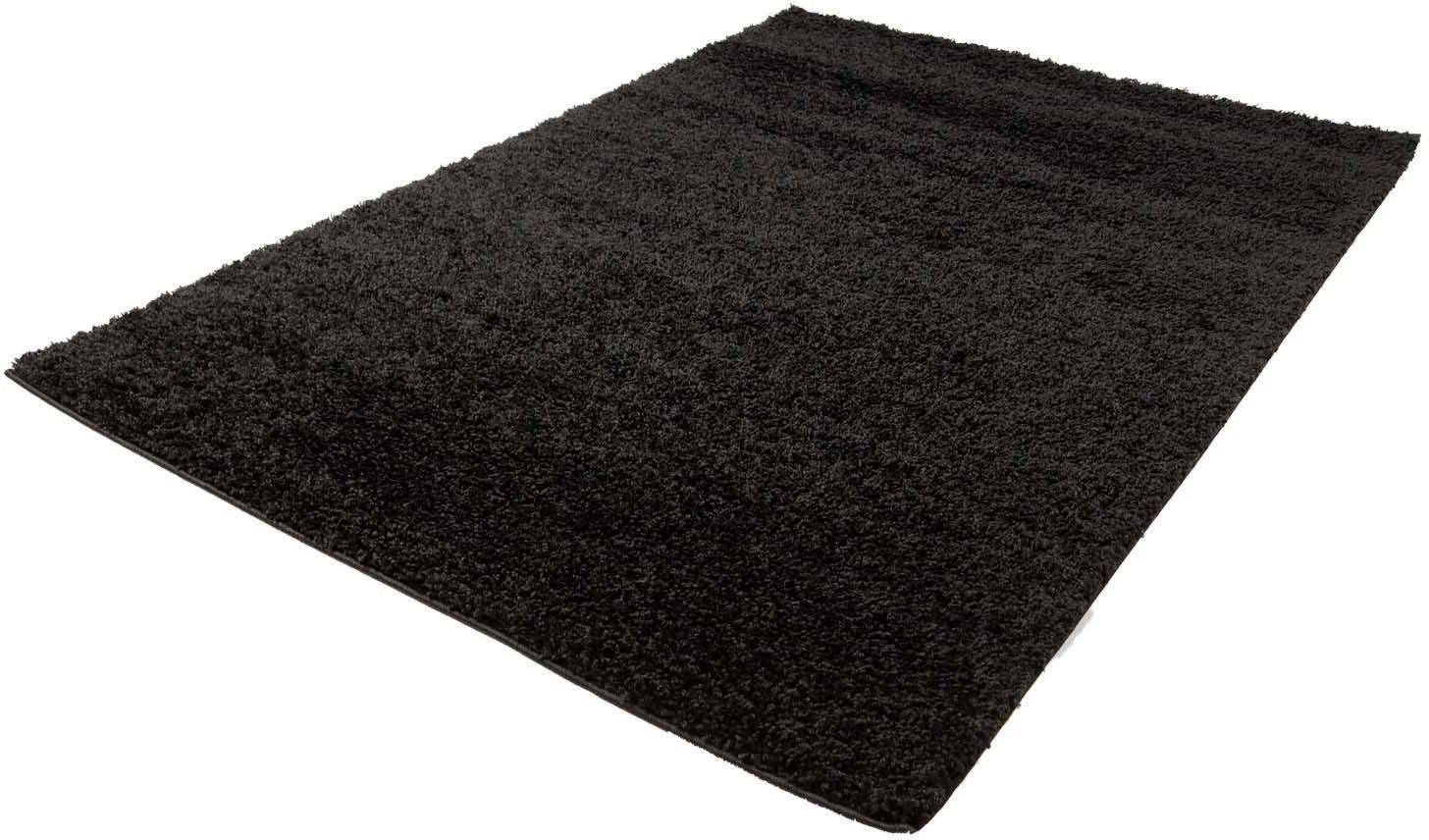 Carpet City Hochflor-Teppich Shaggi uni 500, rechteckig, Höhe: 30 mm, Läufe günstig online kaufen