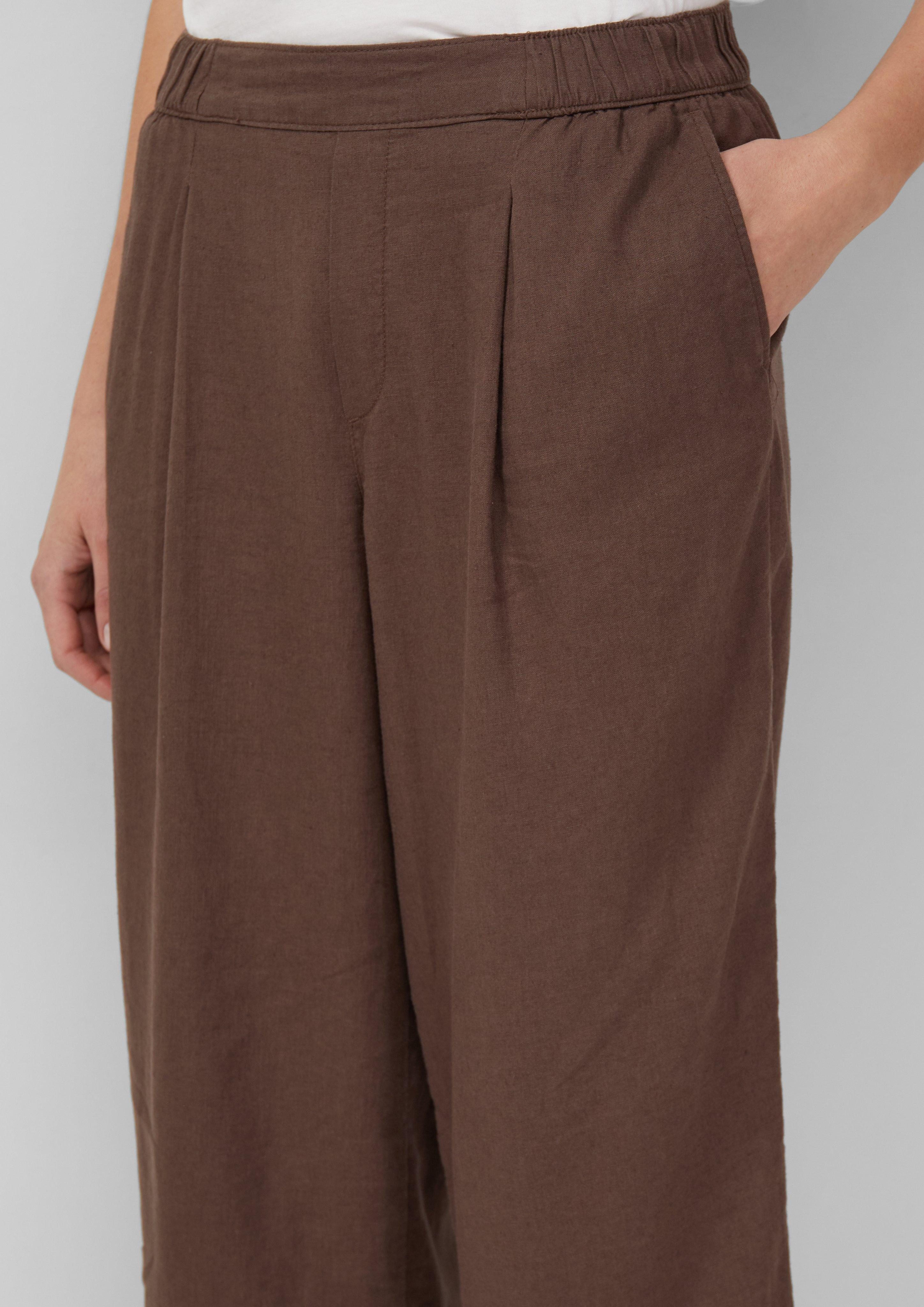 s.Oliver 7/8-Hose High-Rise Culotte aus Leinenmix günstig online kaufen