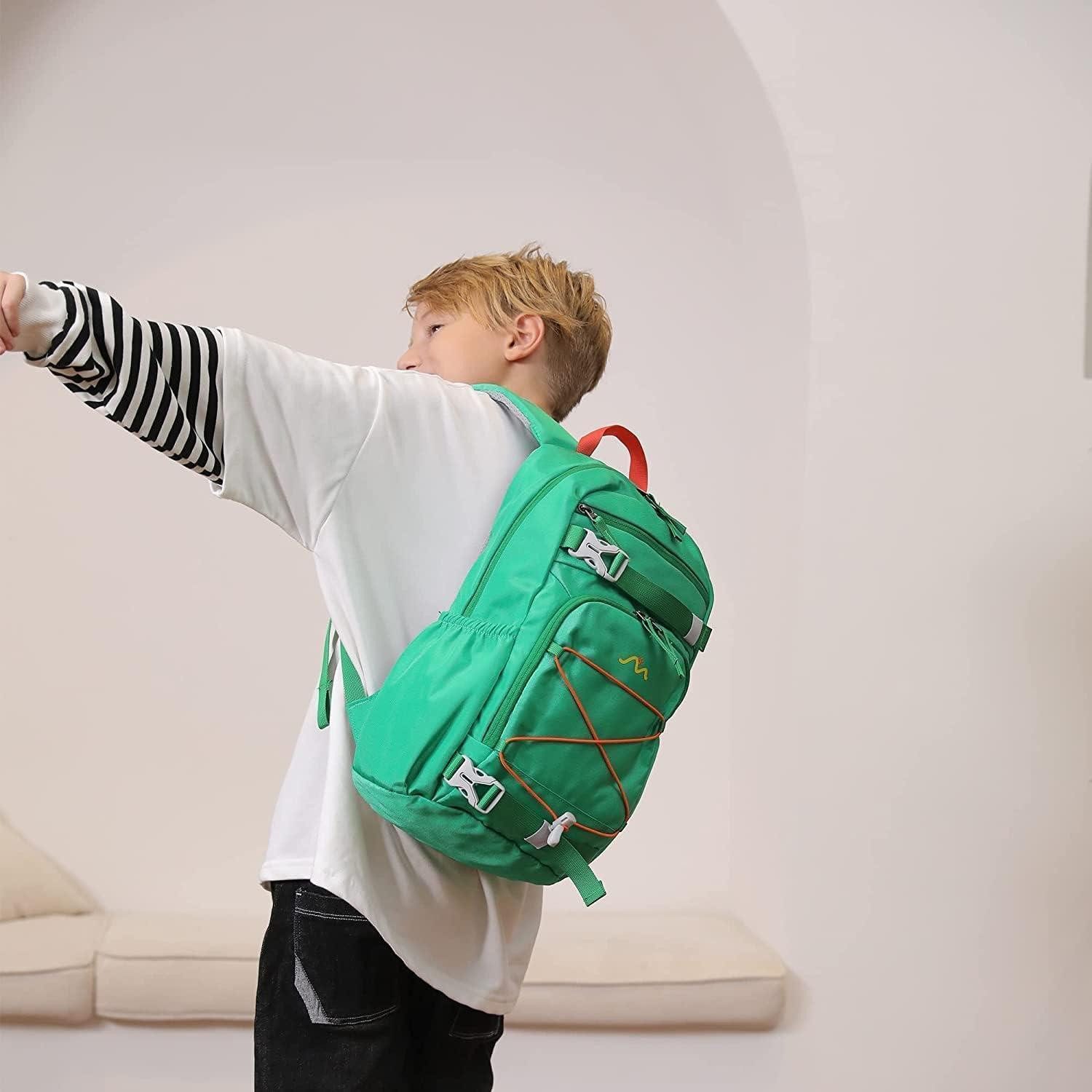 LuxusKollektion Kinderrucksack Kinderrucksack Schulrucksack Schultasche Mädchen Jungen 15l grün