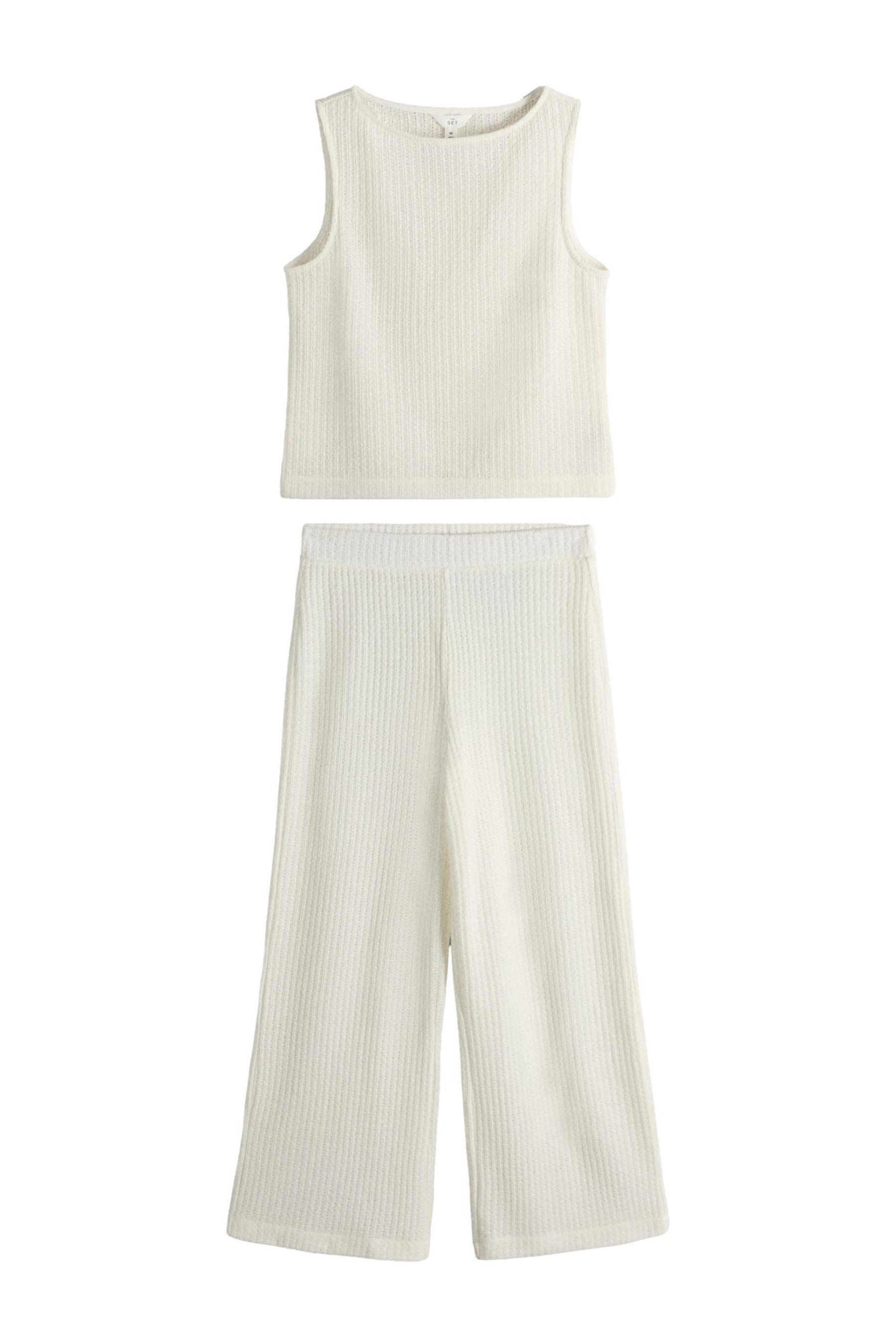 The Set Top & Hose The Set strukturiertes Oberteil und Hose, 2er-Pack (2-tlg)