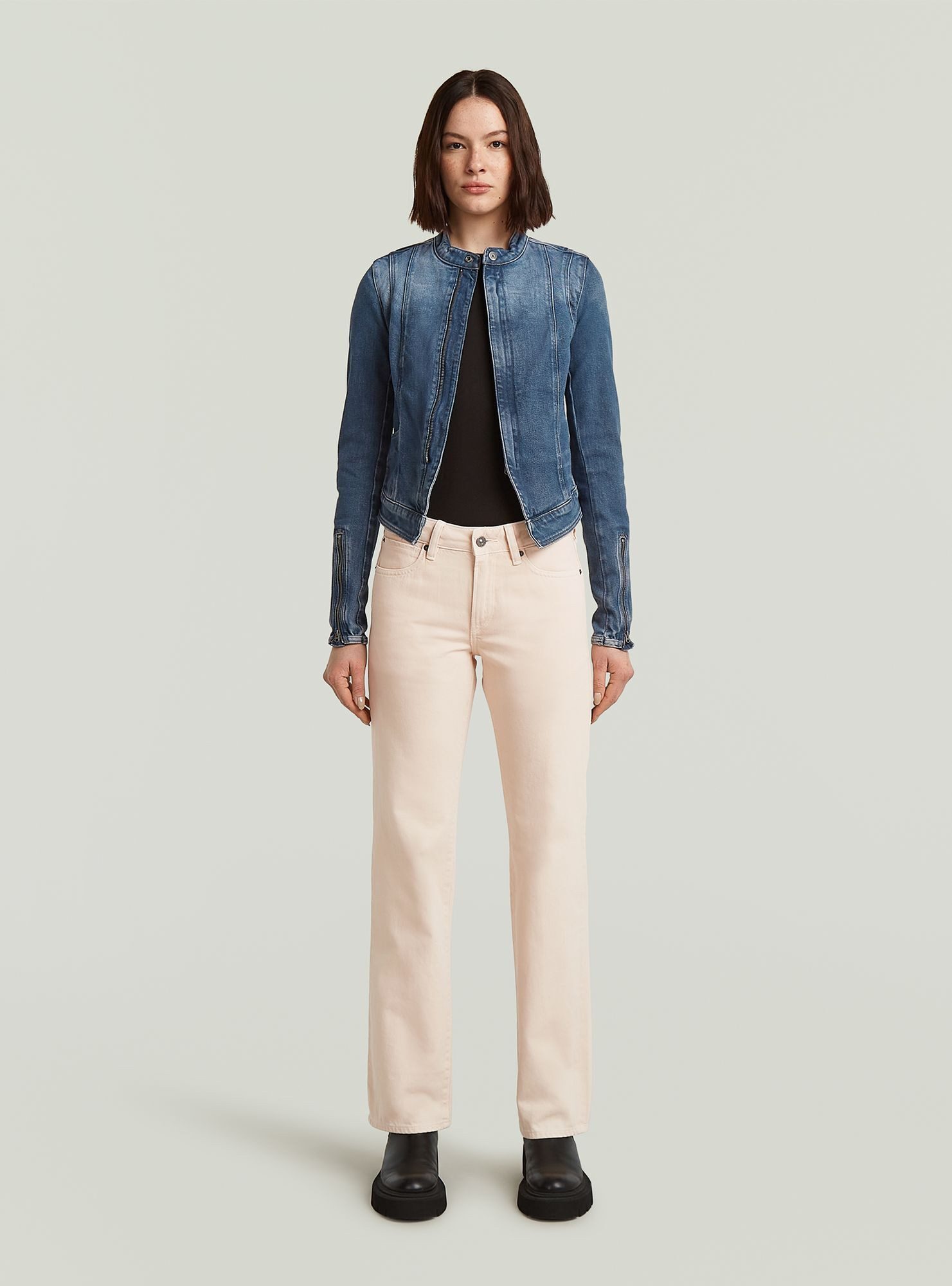 G-STAR Jeansjacke Lynn Zip Grip Slim Jacke