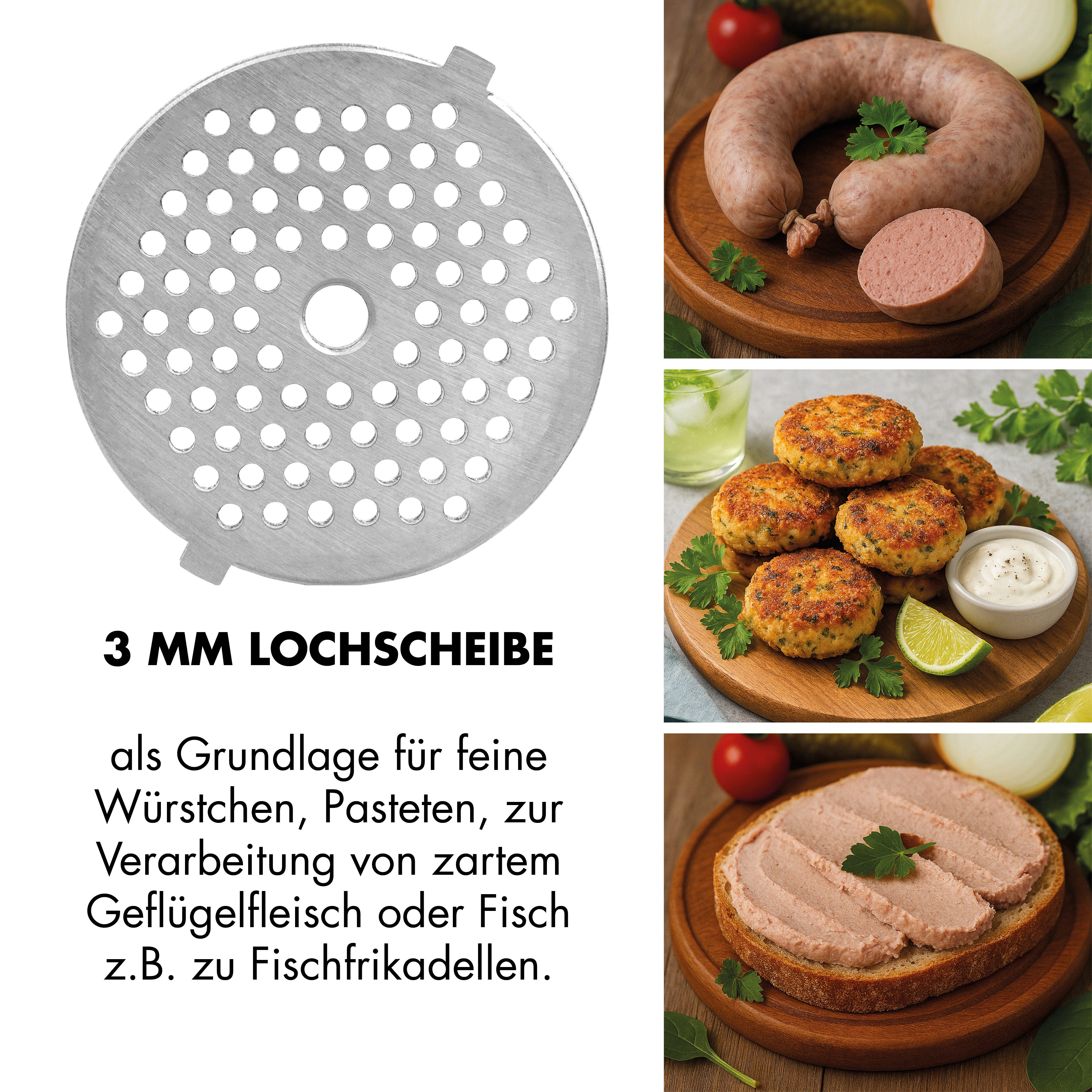 Gastroback Fleischwolf Design Fleischwolf 6-in-1 Plus, inklusive Burger-Presse