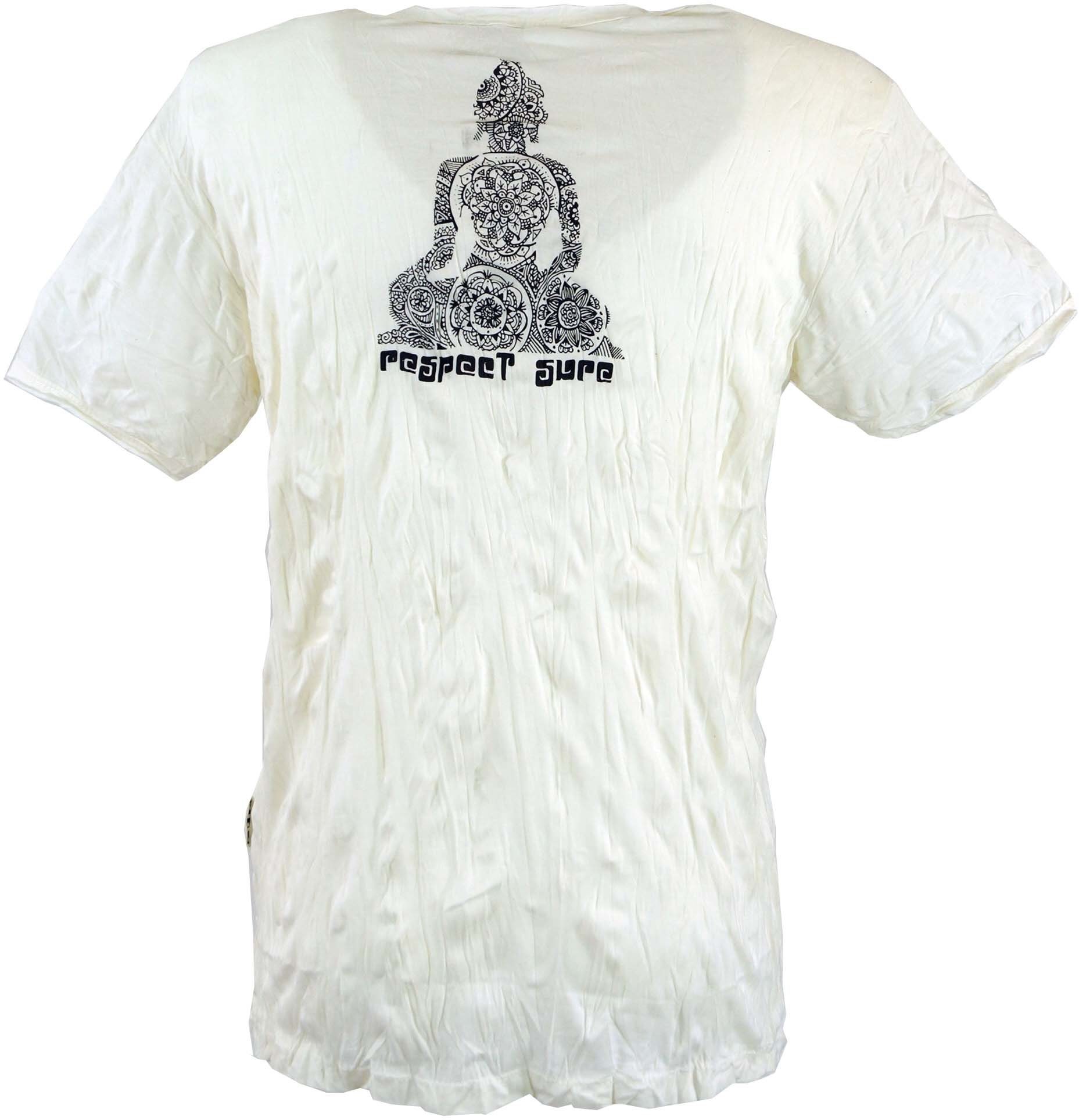 Bekleidung T-Shirt - weiß T-Shirt Goa Mandala Style, Guru-Shop Festival, Sure alternative Buddha