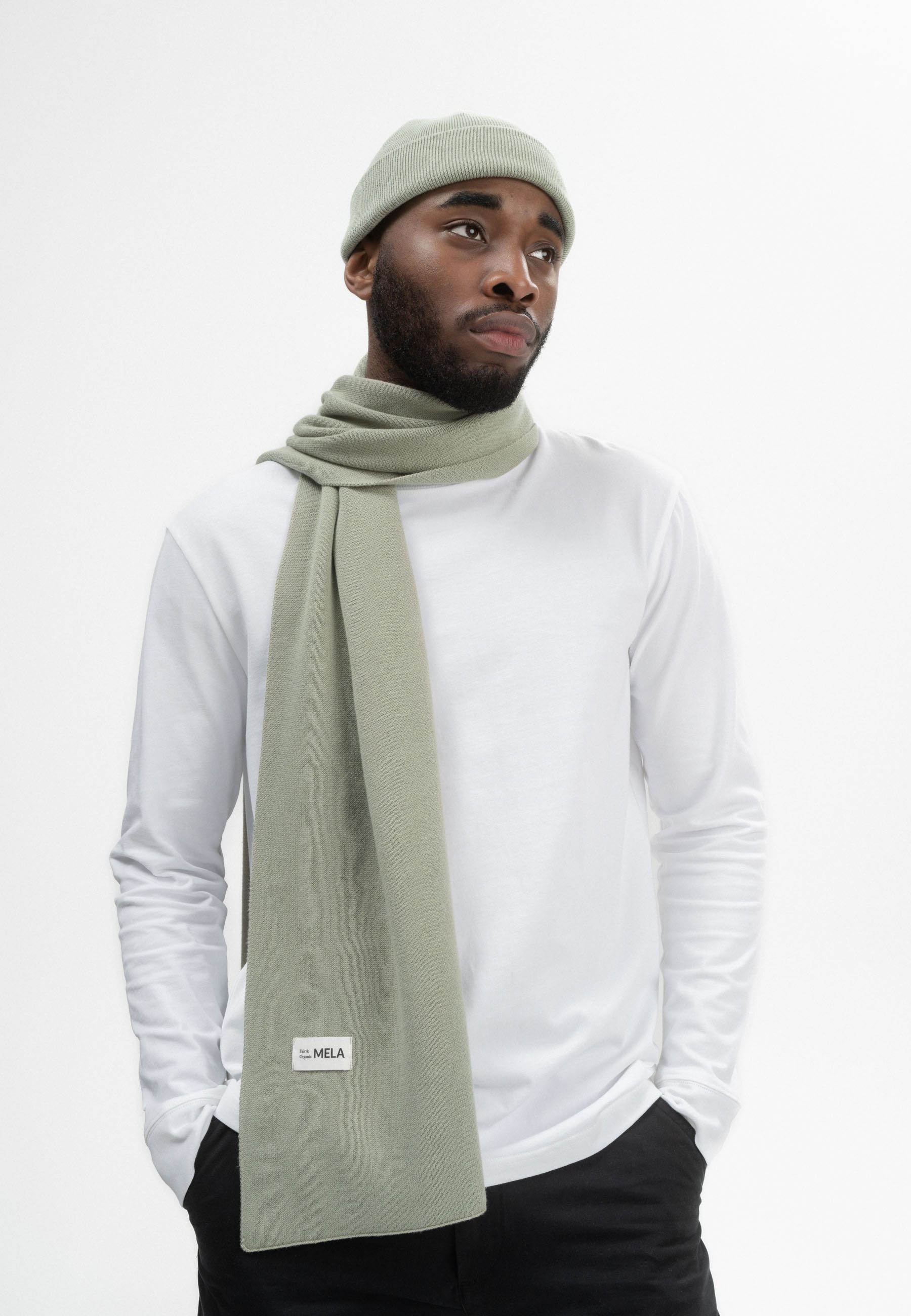 MELA Schal Unisex Jacquard Rippstrick Schal günstig online kaufen