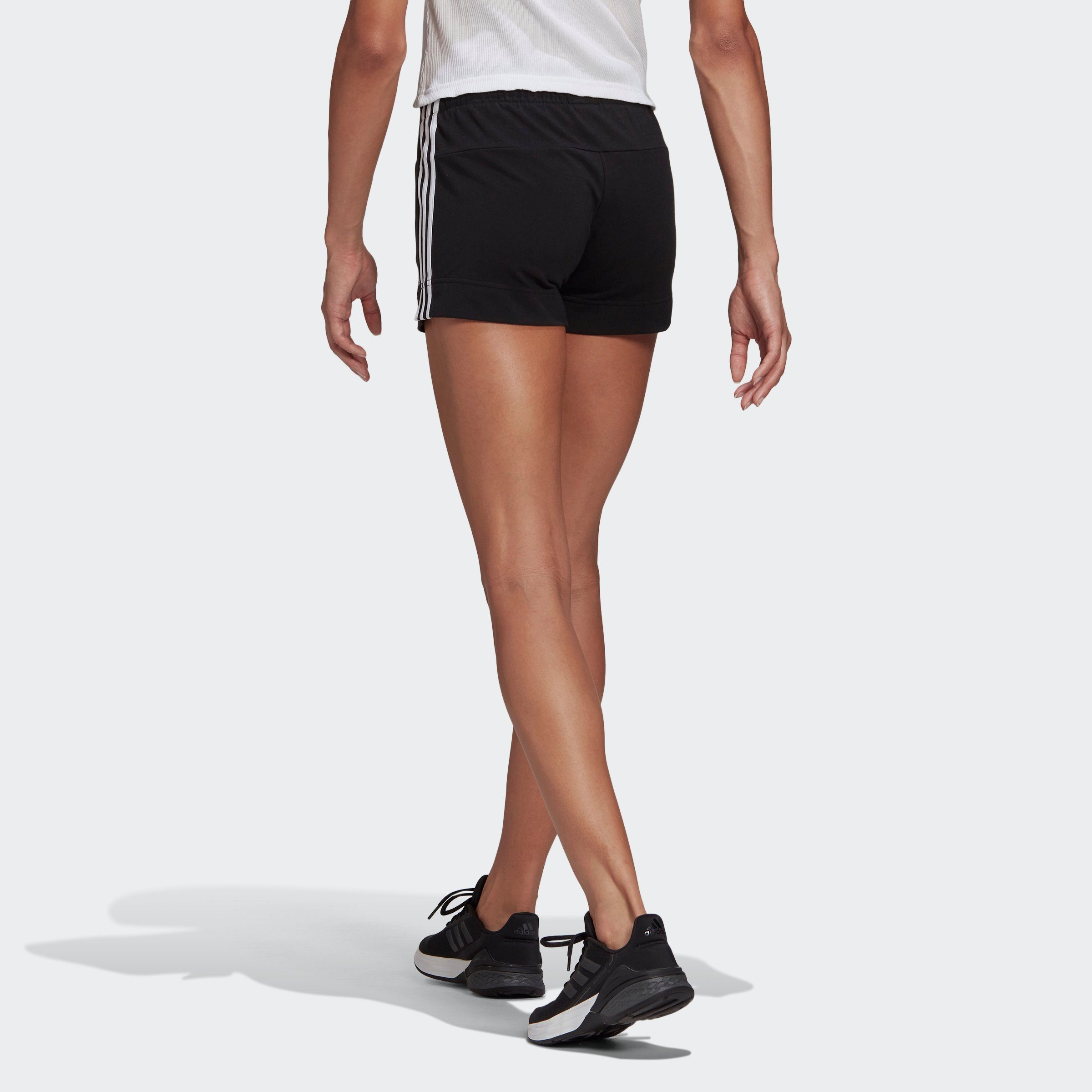 Black adidas / 3S SJ W (1-tlg) Shorts Sportswear White SHO