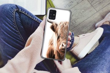 MuchoWow Handyhülle Schottischer Highlander - Kuh - Tiere, Handyhülle Samsung Galaxy A52 5G, Smartphone-Bumper, Print, Handy