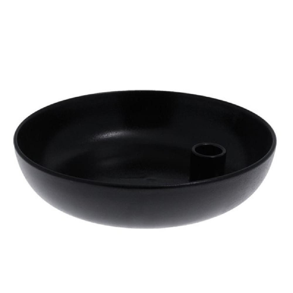 Storefactory Windlicht Kerzenleuchter Lidatorp Schwarz lackiert (26cm) günstig online kaufen