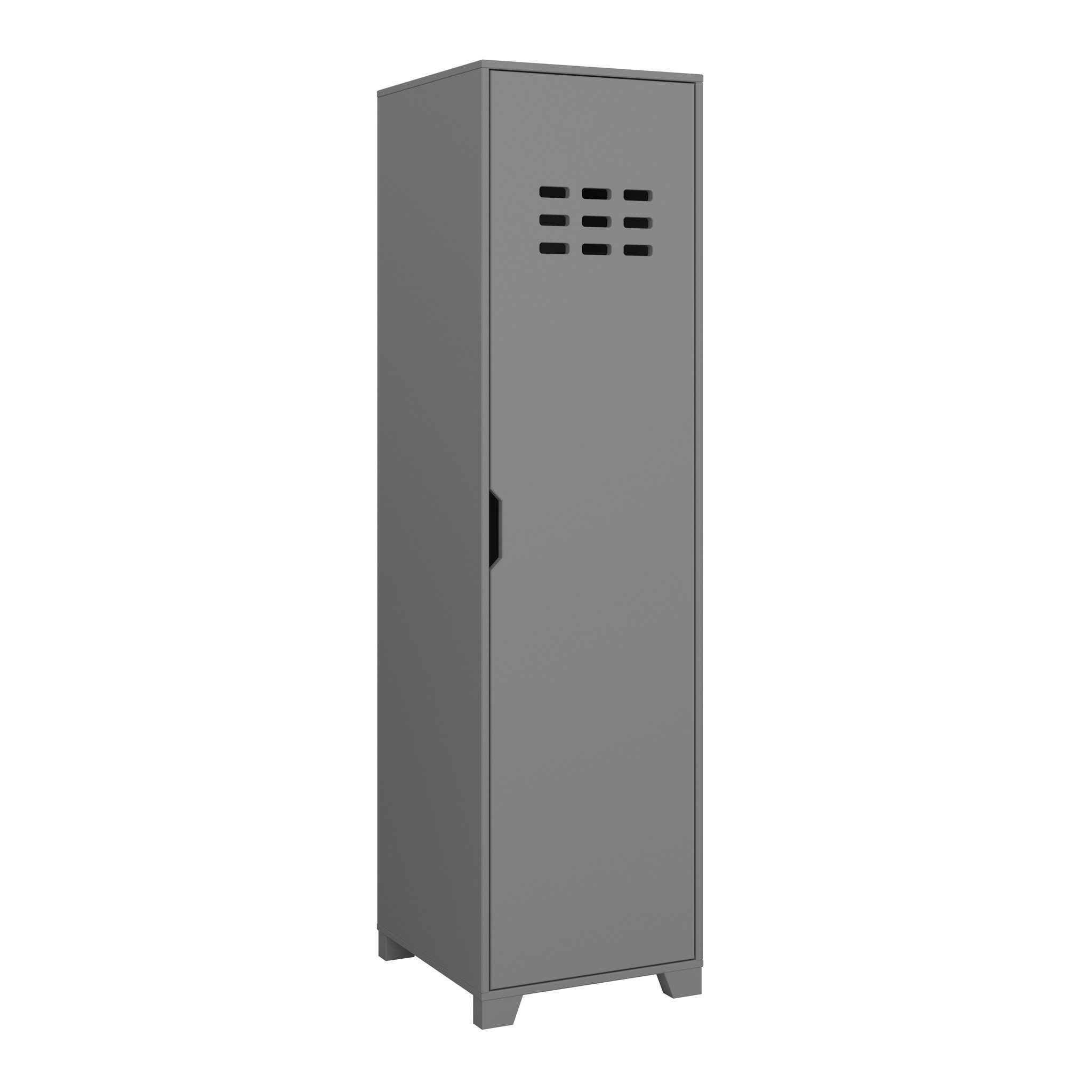 loft24 Kleiderschrank Lava Spindschrank Metall mit 2 Kleiderstangen, Spind, Garderobenschrank